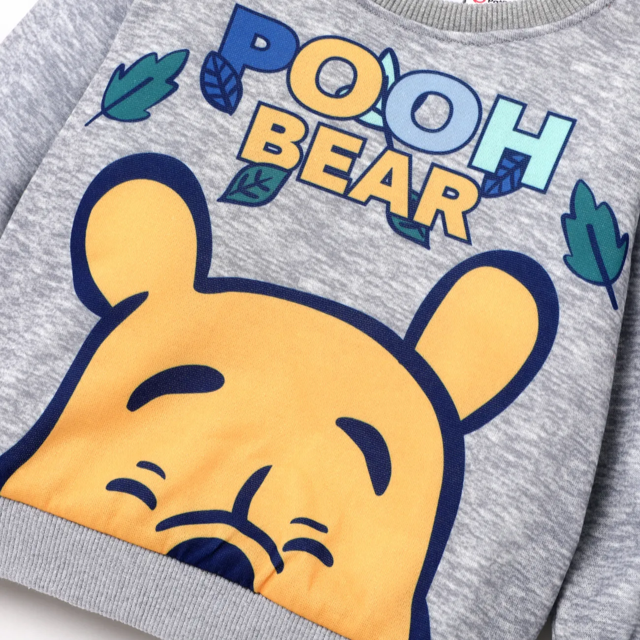 Disney Winnie the Pooh Toddler Boy/Girl Character Pattern Fun Print Sweatshirt or Pants Flecked Grey big image 1