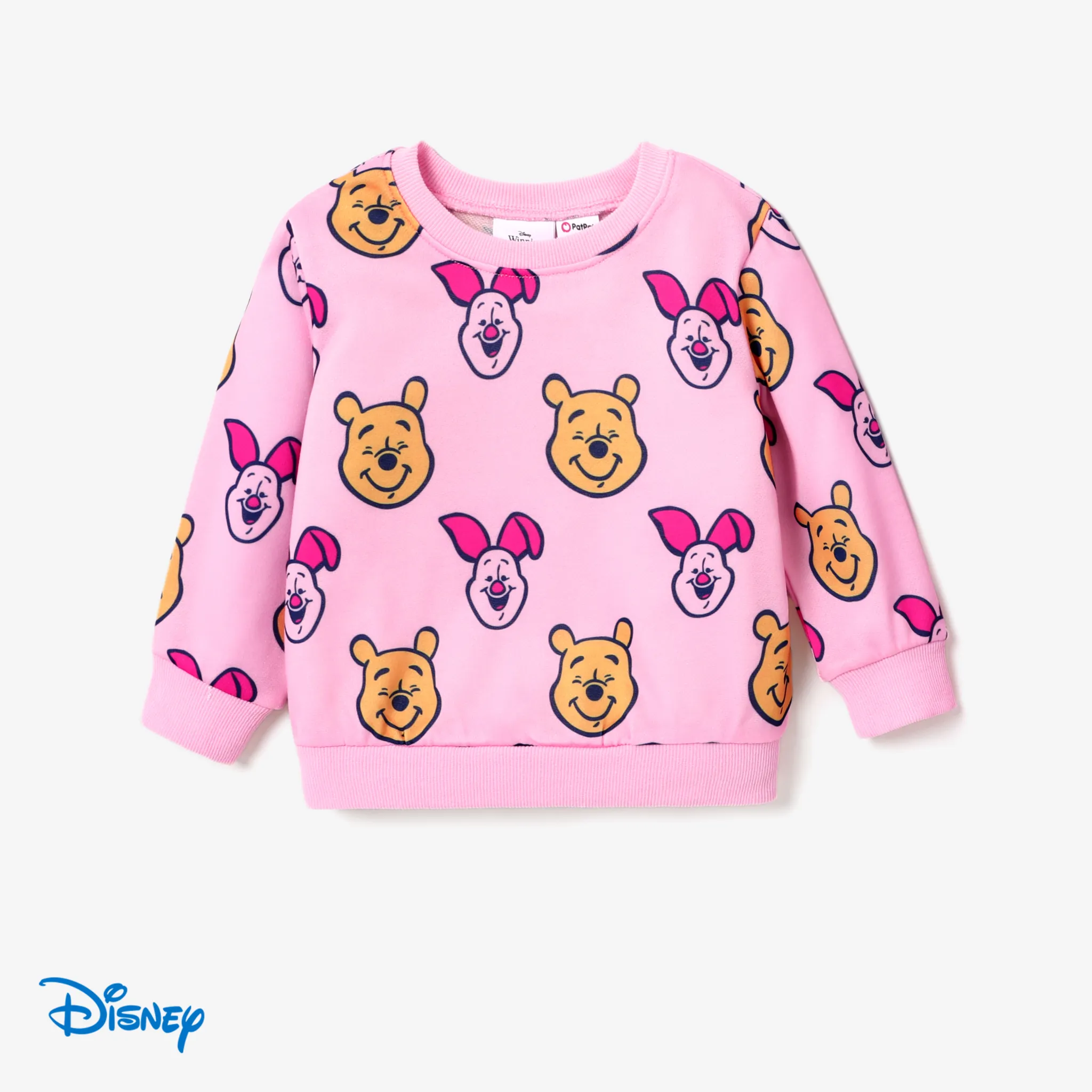 Disney Winnie the Pooh Toddler Boy/Girl Character Pattern Fun Print Sweatshirt or Pants Pink