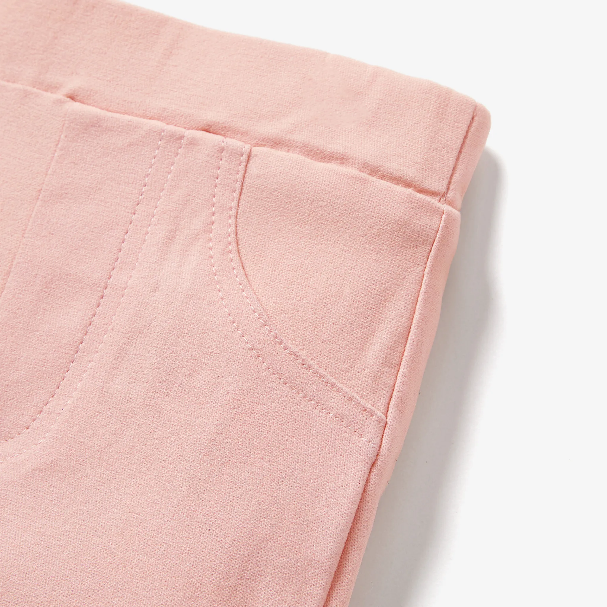 Criança Menina Bolso cosido Básico Leggings/Slim-fit/Bootcut Rosa image 3