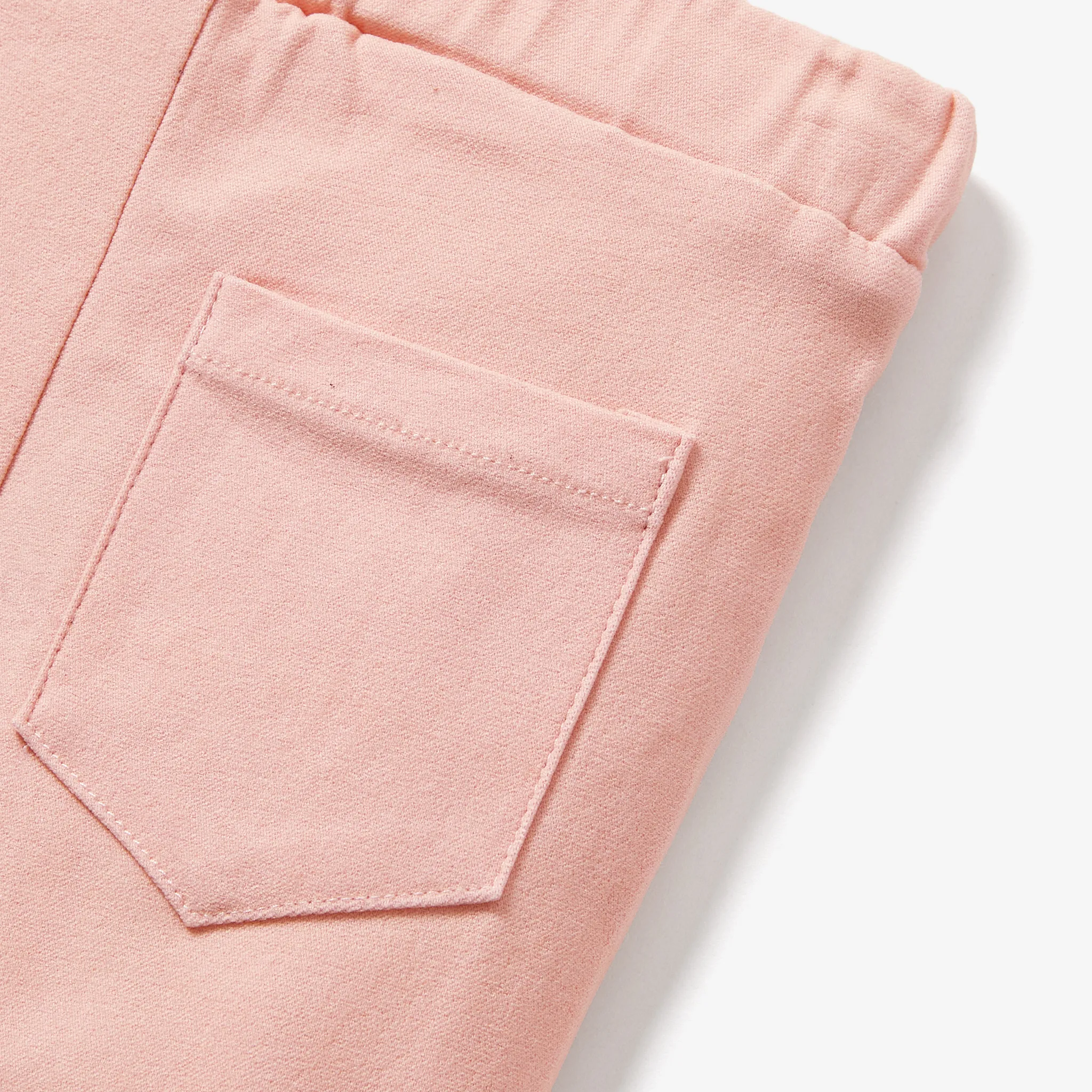 Criança Menina Bolso cosido Básico Leggings/Slim-fit/Bootcut Rosa image 4