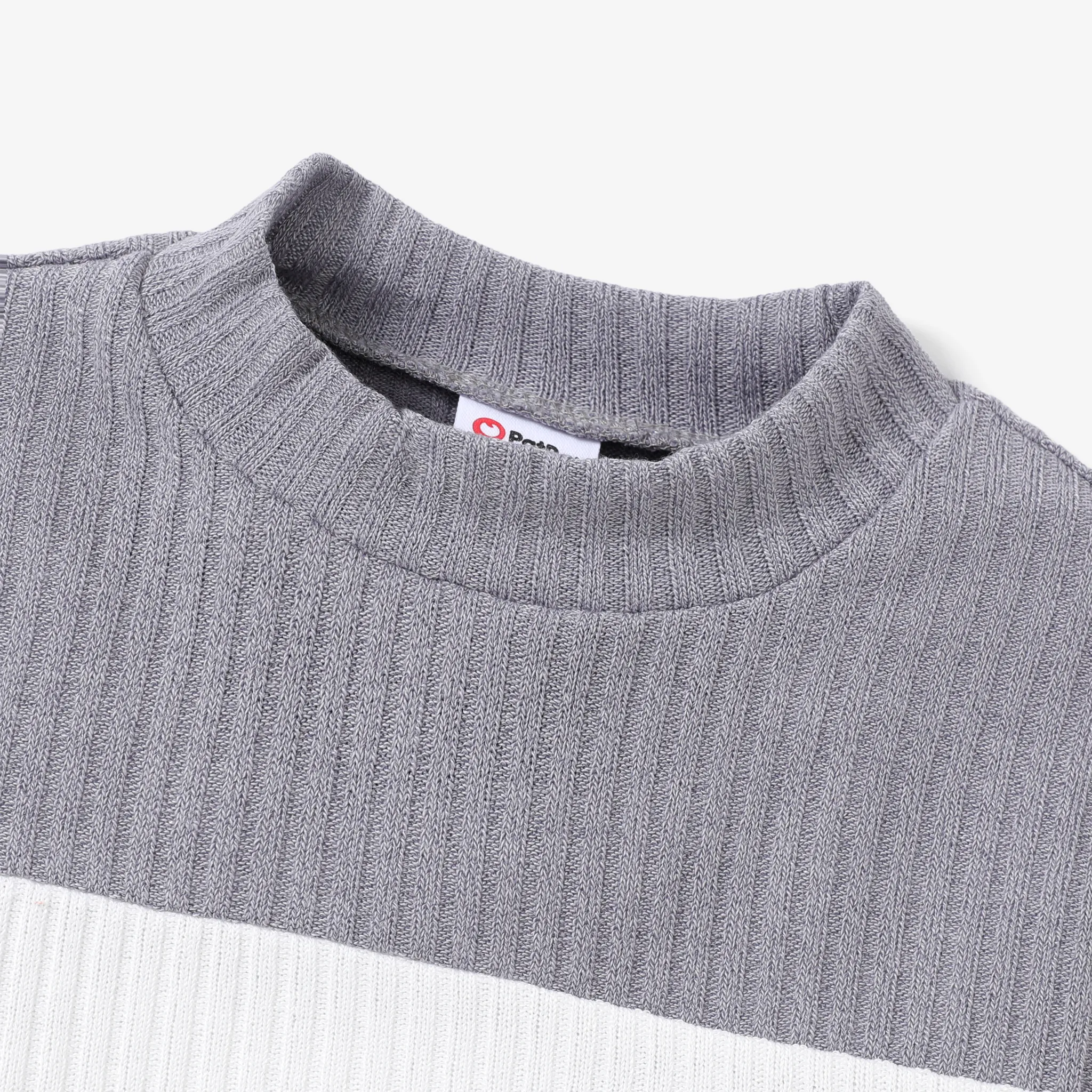 Kid Girl Ribbed Colorblock Long-sleeve Tee  image 2