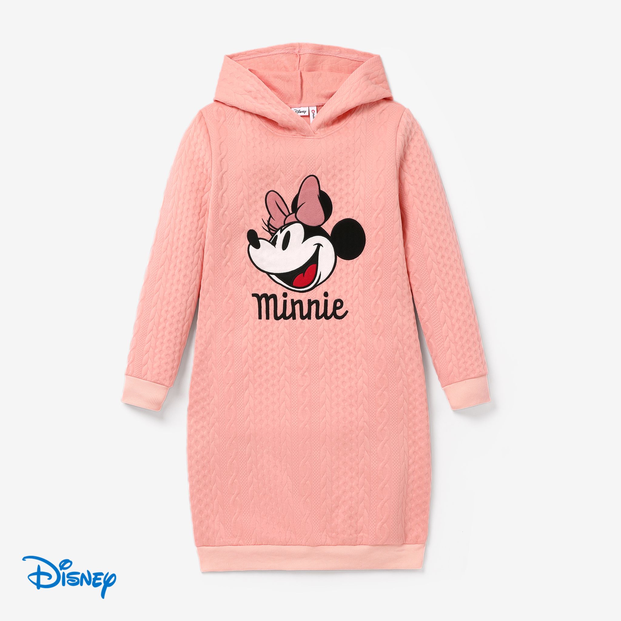 Disney Mickey And Friends Mommy And Me Embroidered Character Long-sleeve Dress