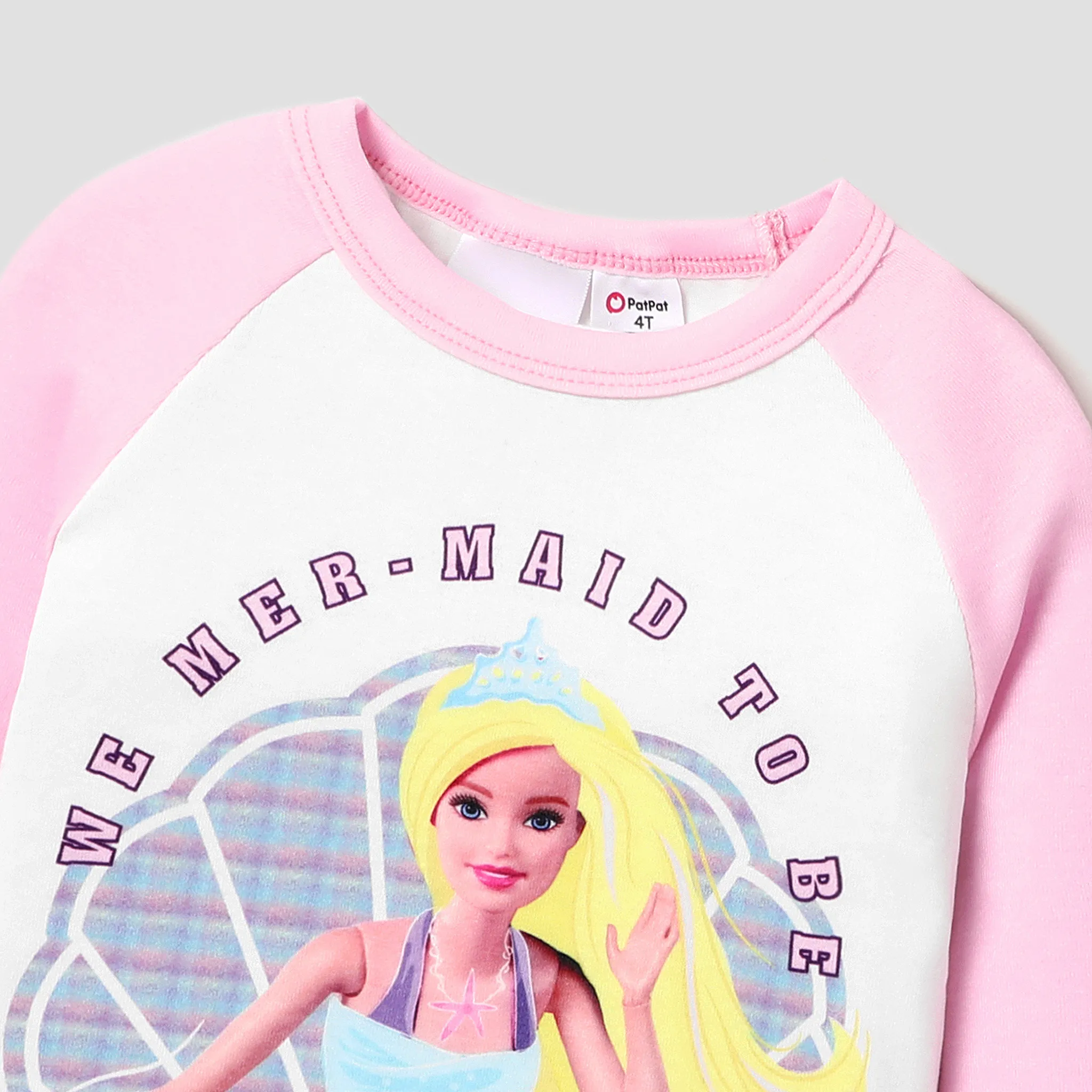 Barbie Toddler/Kid Girl Character Naia™ Print Long-sleeve Snug-fitting Pajamas Sets Multi-color image 4