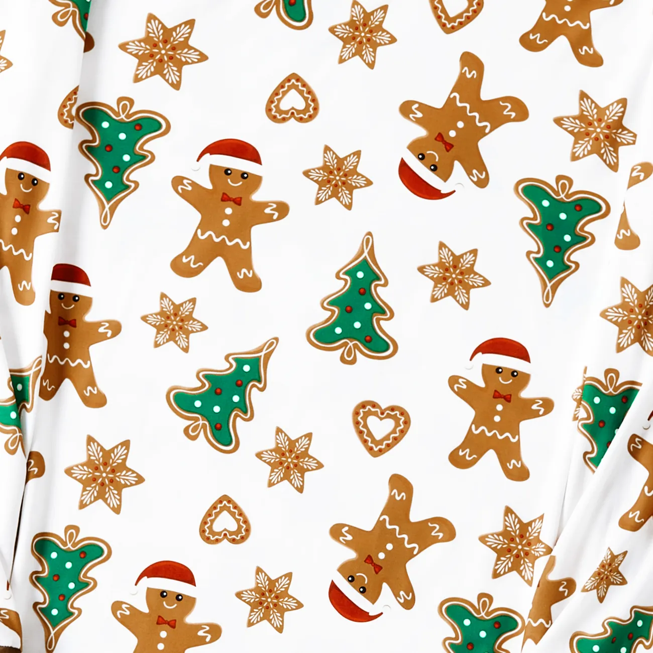 Weihnachten Familien-Looks Langärmelig Familien-Outfits Pyjamas (Flame Resistant) Kaffee big image 1