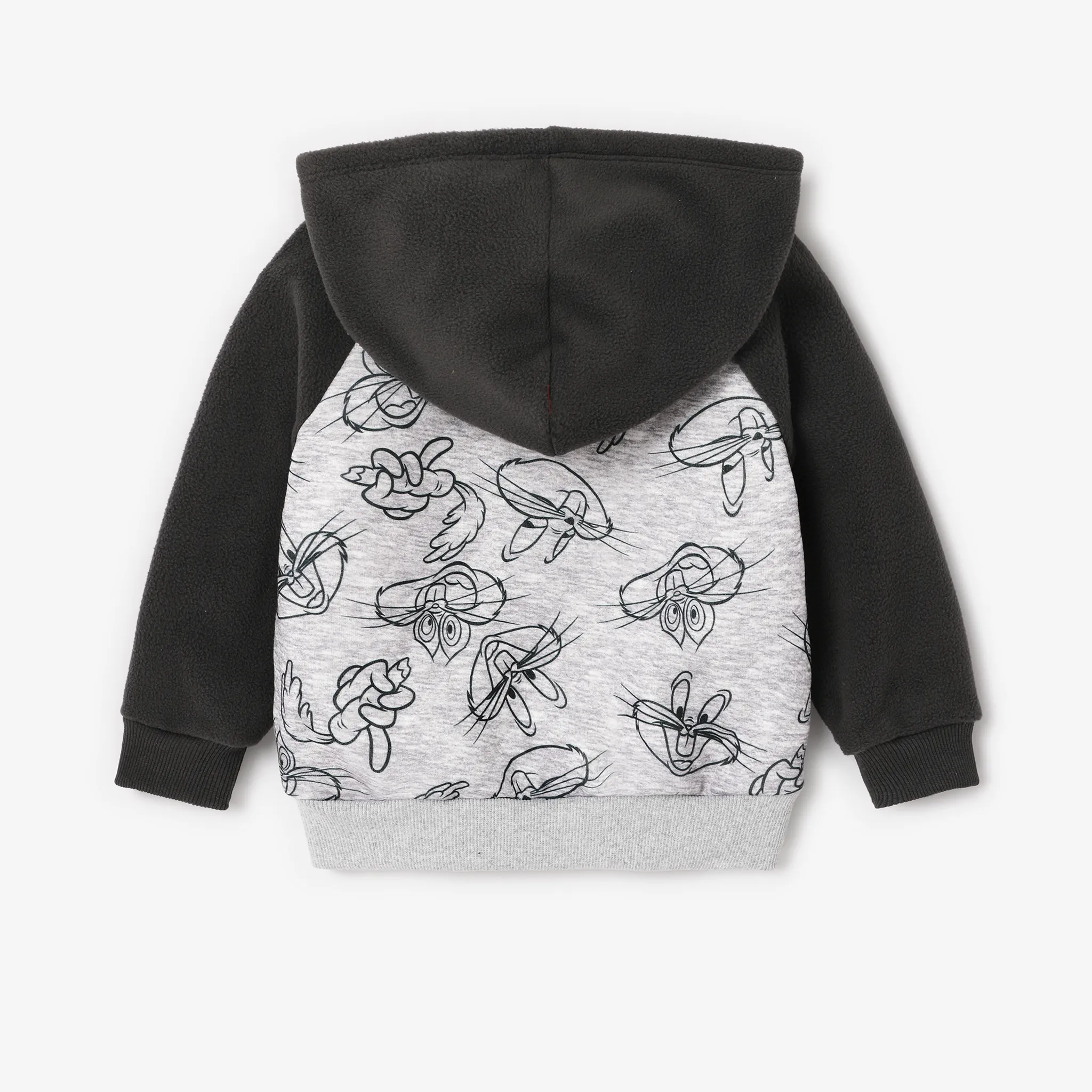 Looney Tunes Toddler Boy/Girl Character Print Polar Fleece Hoodies  Grey image 6