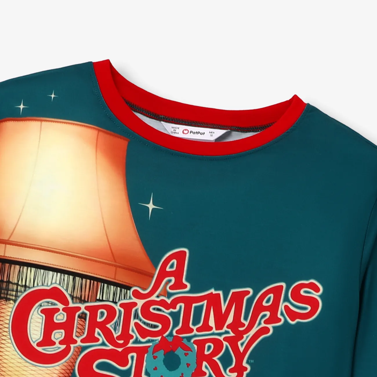 A Christmas Story Family Matching Christmas Stars Fra Gee Lay Top and Allover Pants Pajamas Sets Multi-color big image 1