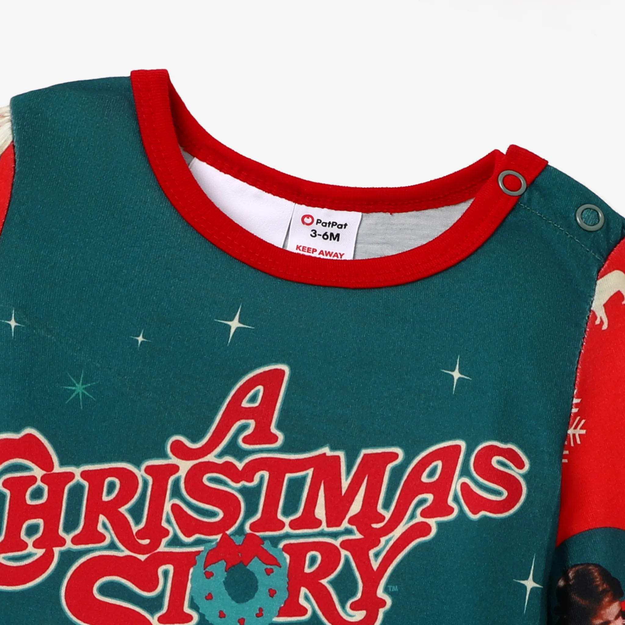 A Christmas Story Family Matching Christmas Stars Fra Gee Lay Top and Allover Pants Pajamas Sets Multi-color image 3