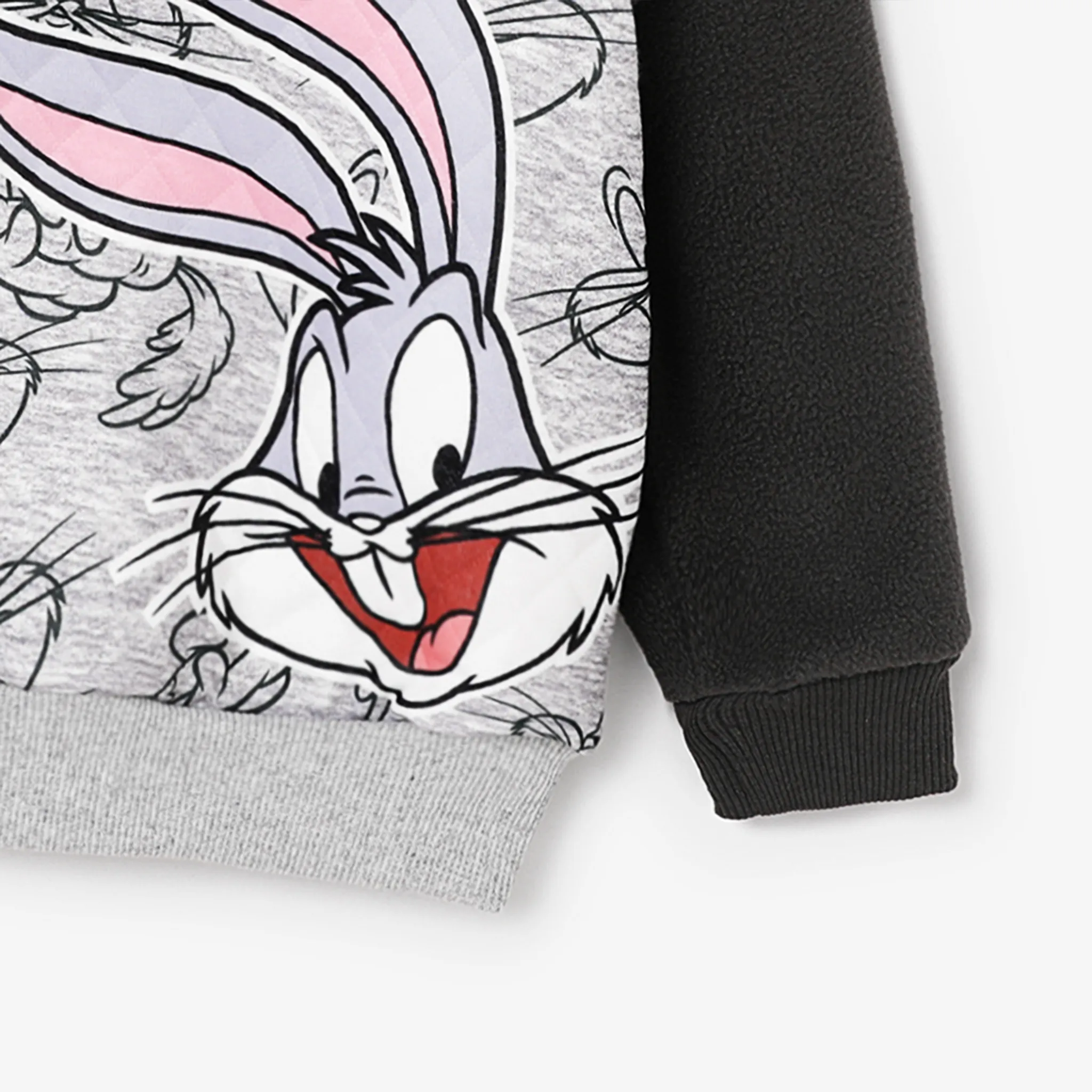 Looney Tunes Toddler Boy/Girl Character Print Polar Fleece Hoodies  Grey image 3