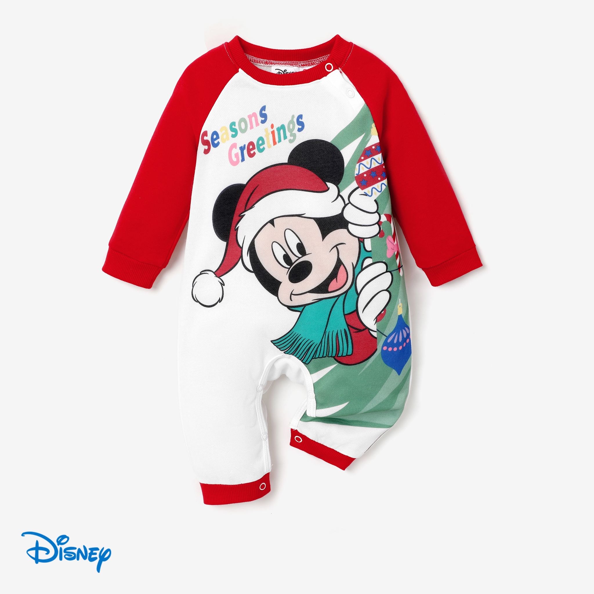 Disney Mickey And Friends Family Matching Christmas Character Print Long-sleeve Sweatshirt