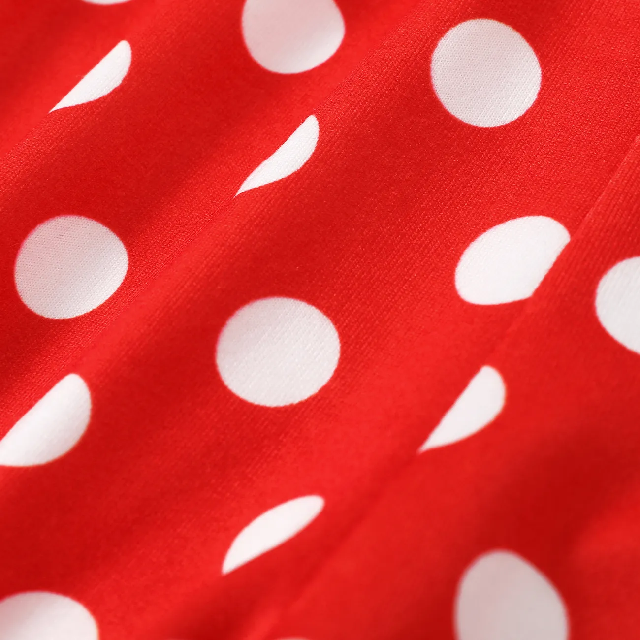 Baby Girl Bow Front Polka Dots Pants Leggings Red big image 1