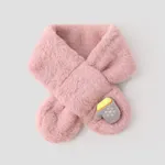 Warmer Schal für Kinder aus Kaninchenfell rosa