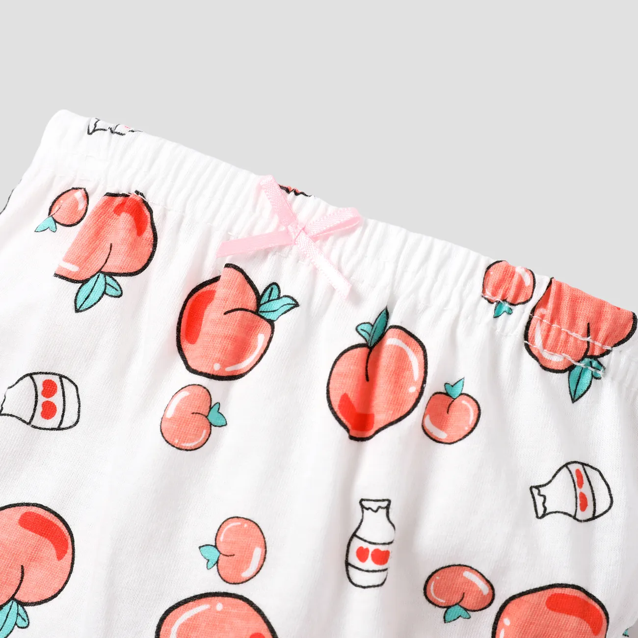 Baby/Toddler Girl Sweet Fruits and Vegetables Pattern Underwear Pink big image 1