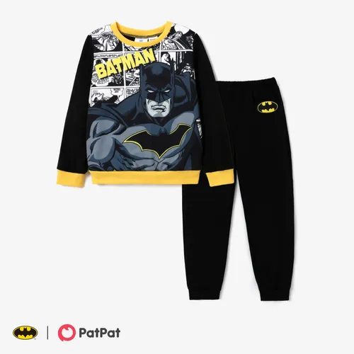 Batman Kid Boy Super Hero Character Printed Top and Pants Set 