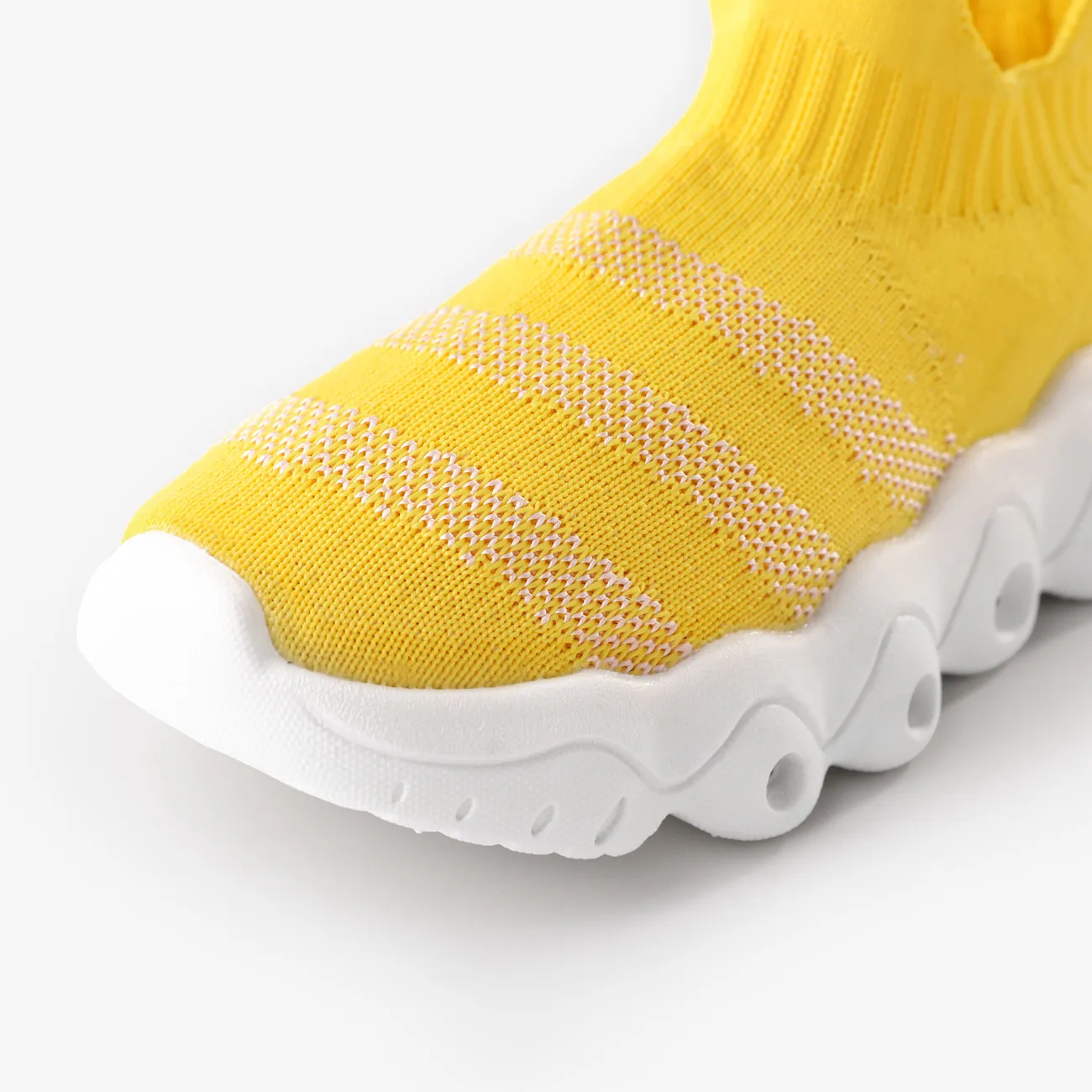 Toddler / Kid Trendy  LED Sock Sneakers Yellow big image 1