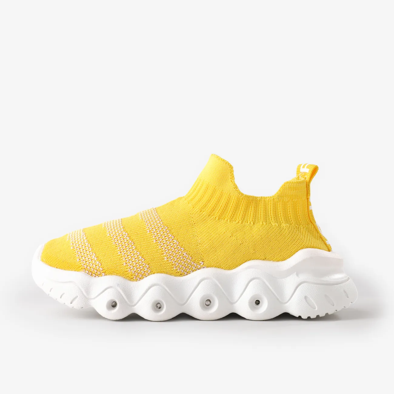 Toddler / Kid Trendy  LED Sock Sneakers Yellow big image 1