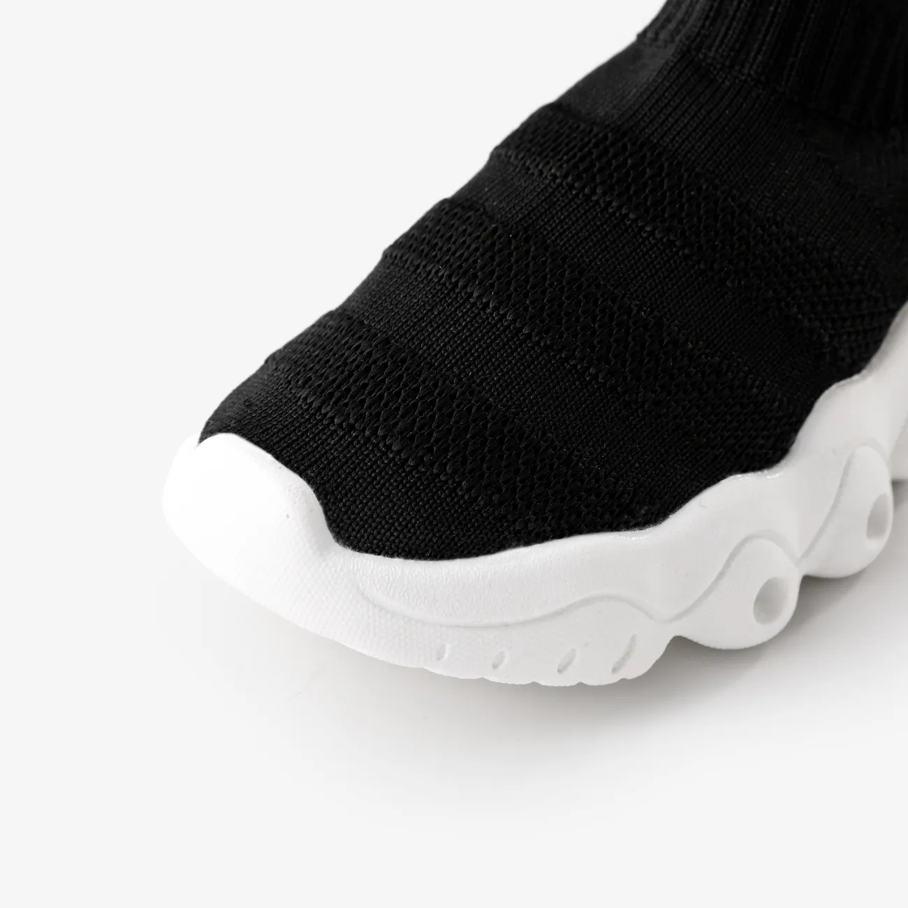 Toddler / Kid Trendy  LED Sock Sneakers Black big image 1