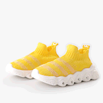 Toddler / Kid Trendy  LED Sock Sneakers Yellow