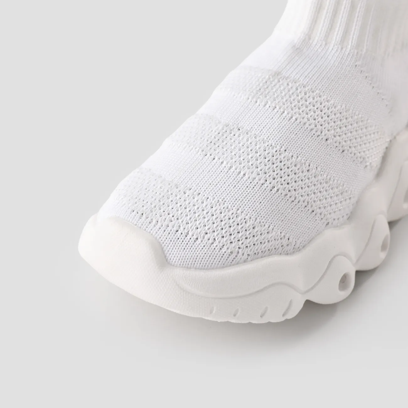 Toddler / Kid Trendy  LED Sock Sneakers White big image 1