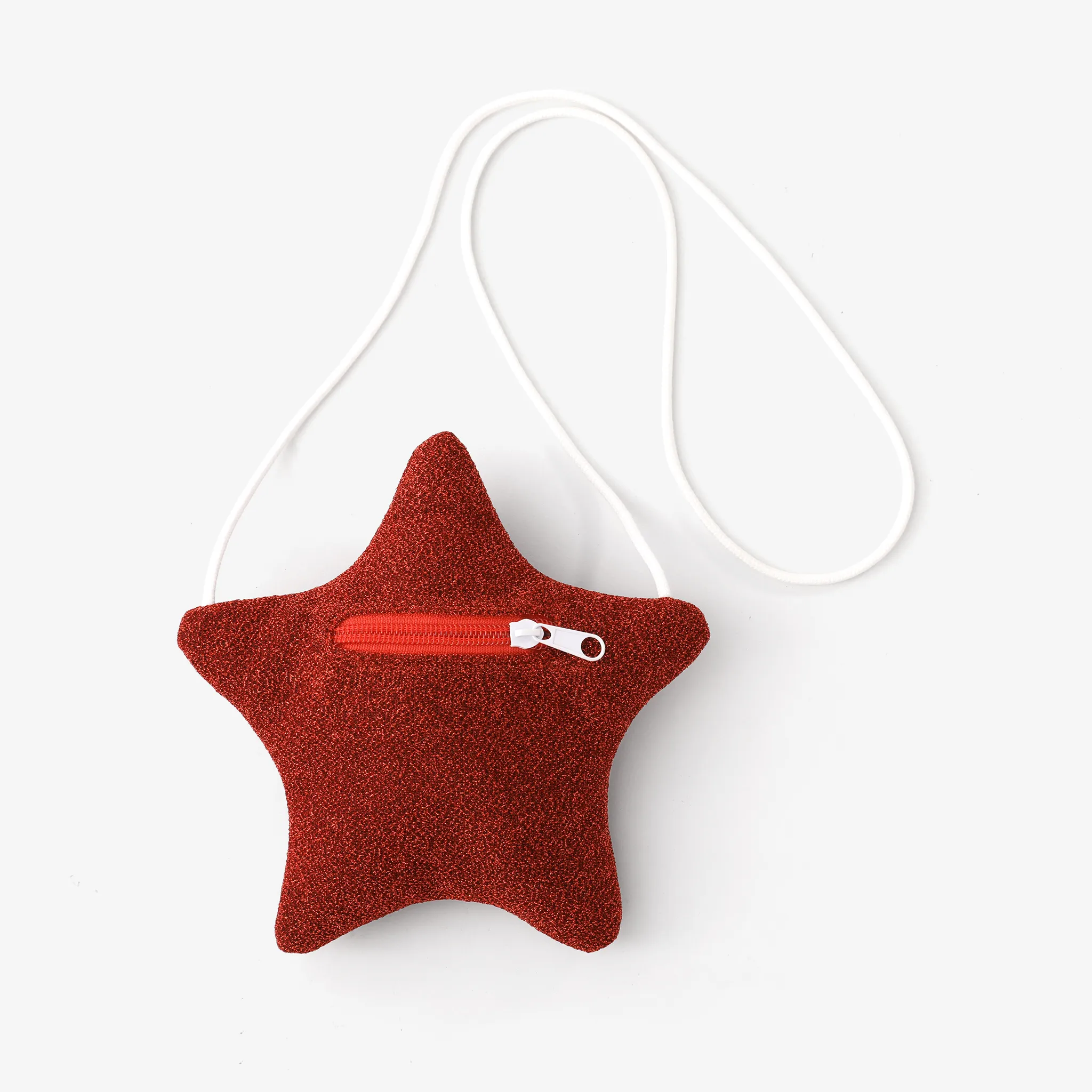 Toddler/kids Stylish shiny five-pointed star crossbody bag Red image 4