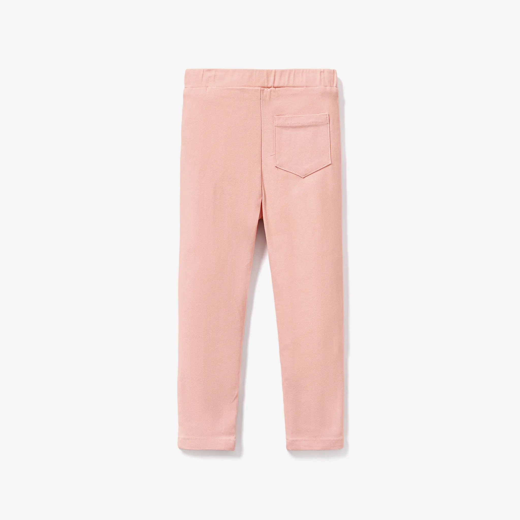 Criança Menina Bolso cosido Básico Leggings/Slim-fit/Bootcut Rosa image 2