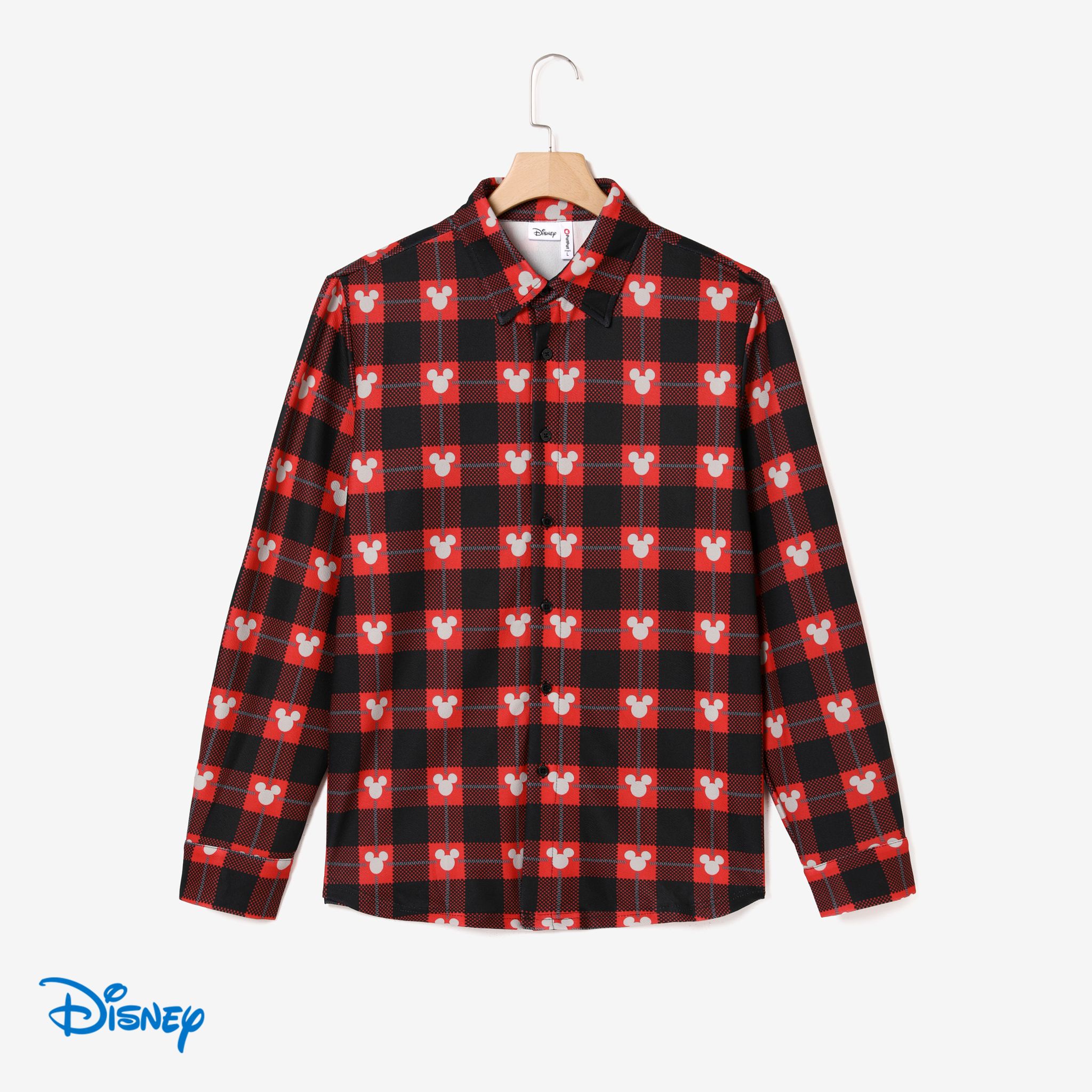 Disney Mickey And Friends Christmas Family Matching Character Print Long-sleeve Tops