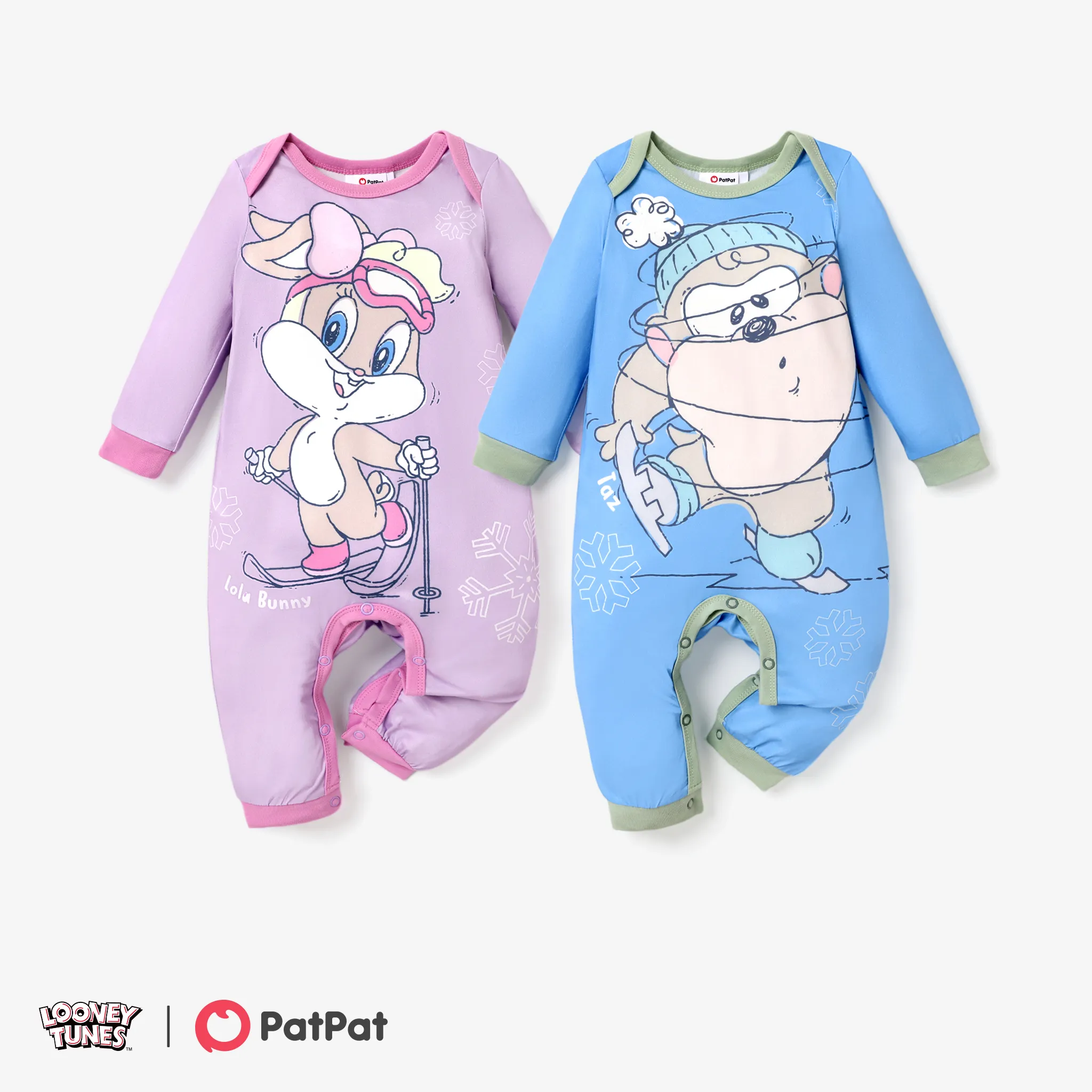 Looney Tunes Baby Boy/Girl Character Print Jumpsuit