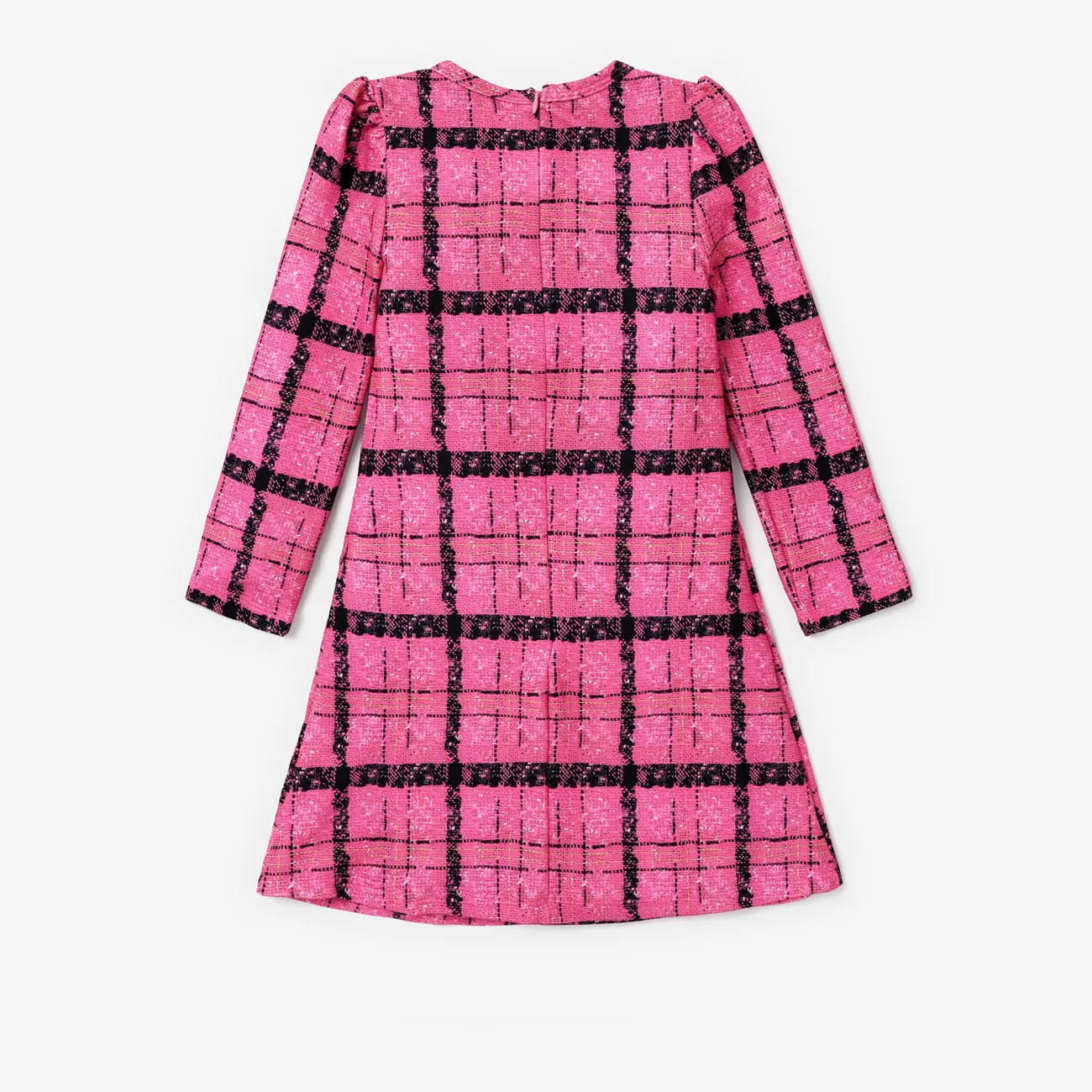 Barbie Kid Girl Fabric Digitally Printed Letterswing Slim Waist Knitted Dress PINK-1 big image 1