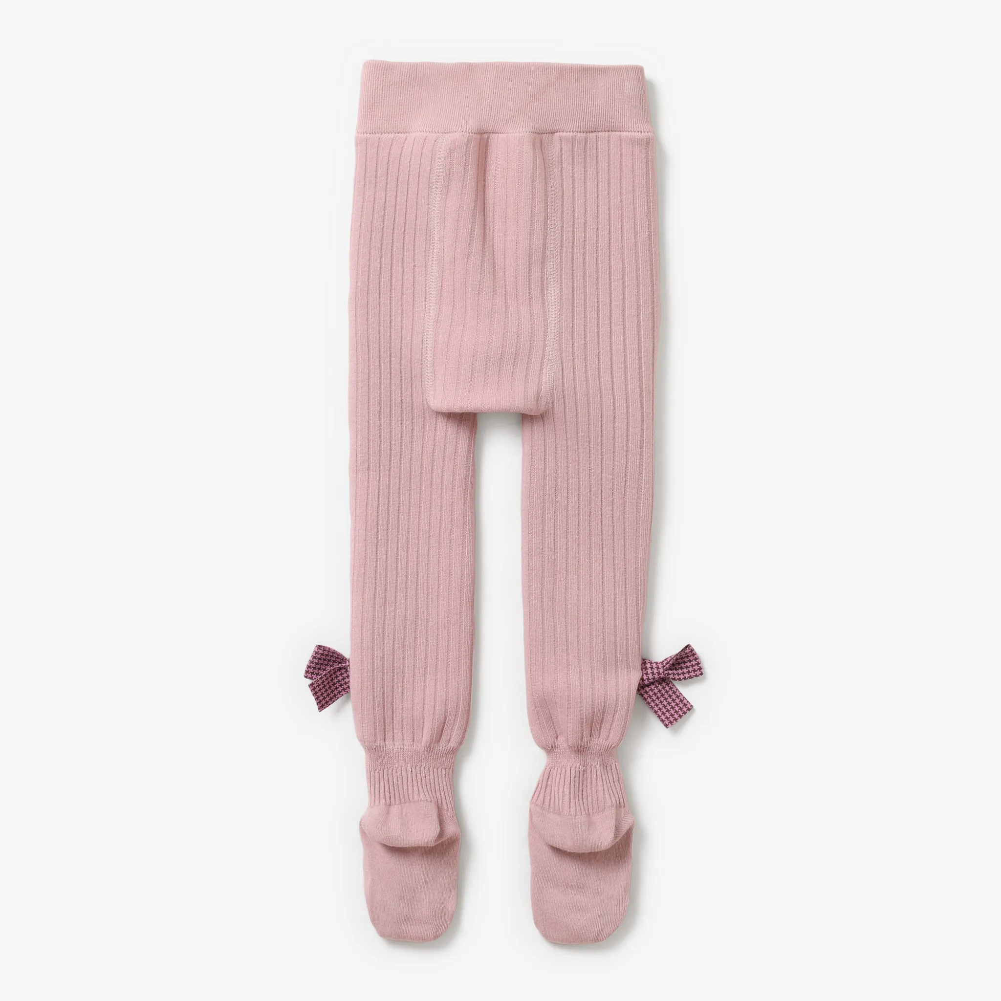 Baby/toddler/kids Bow plus fleece tights Pink image 2
