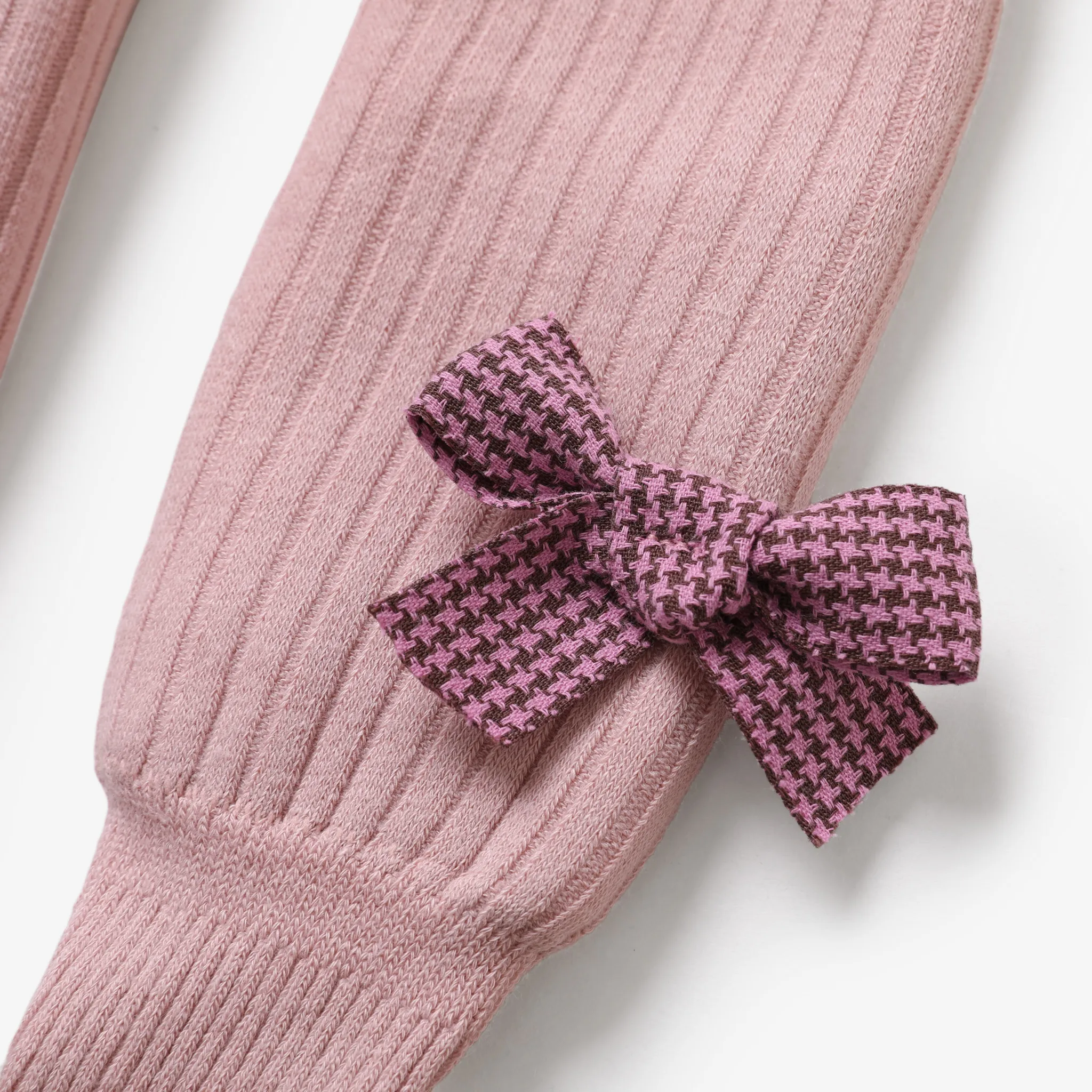 Baby/toddler/kids Bow plus fleece tights Pink image 3