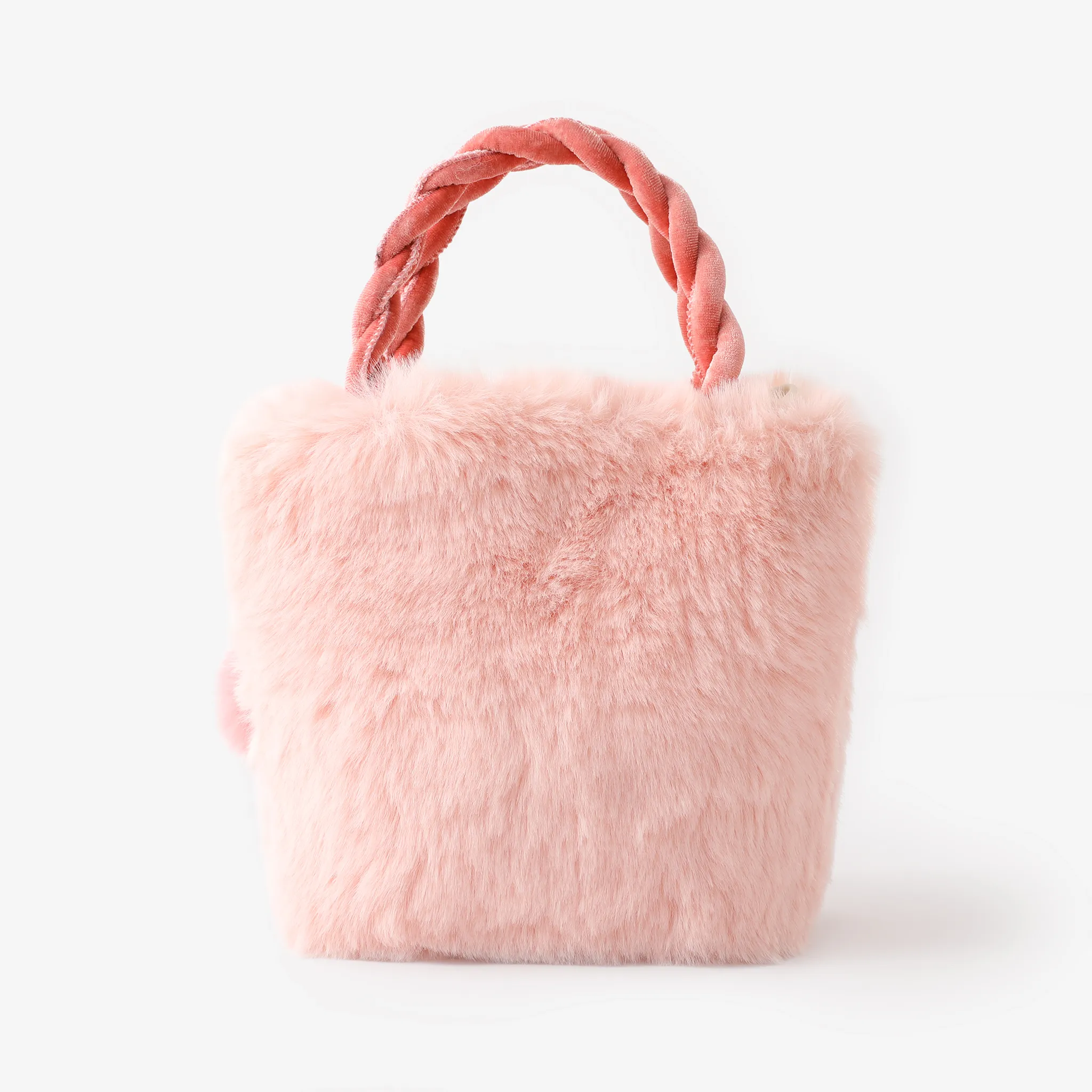 Kids likes Plush fashionable bucket bag Pink image 2