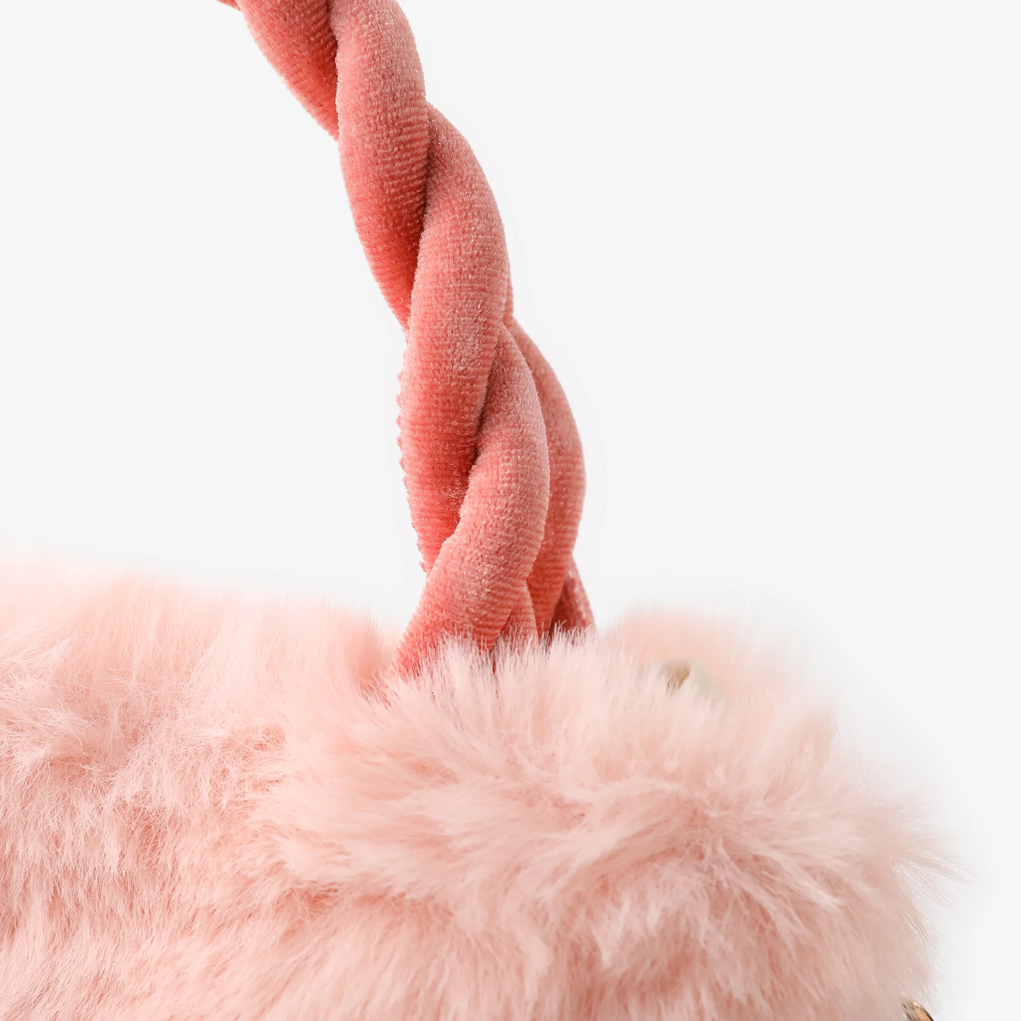 Kids likes Plush fashionable bucket bag Pink image 4