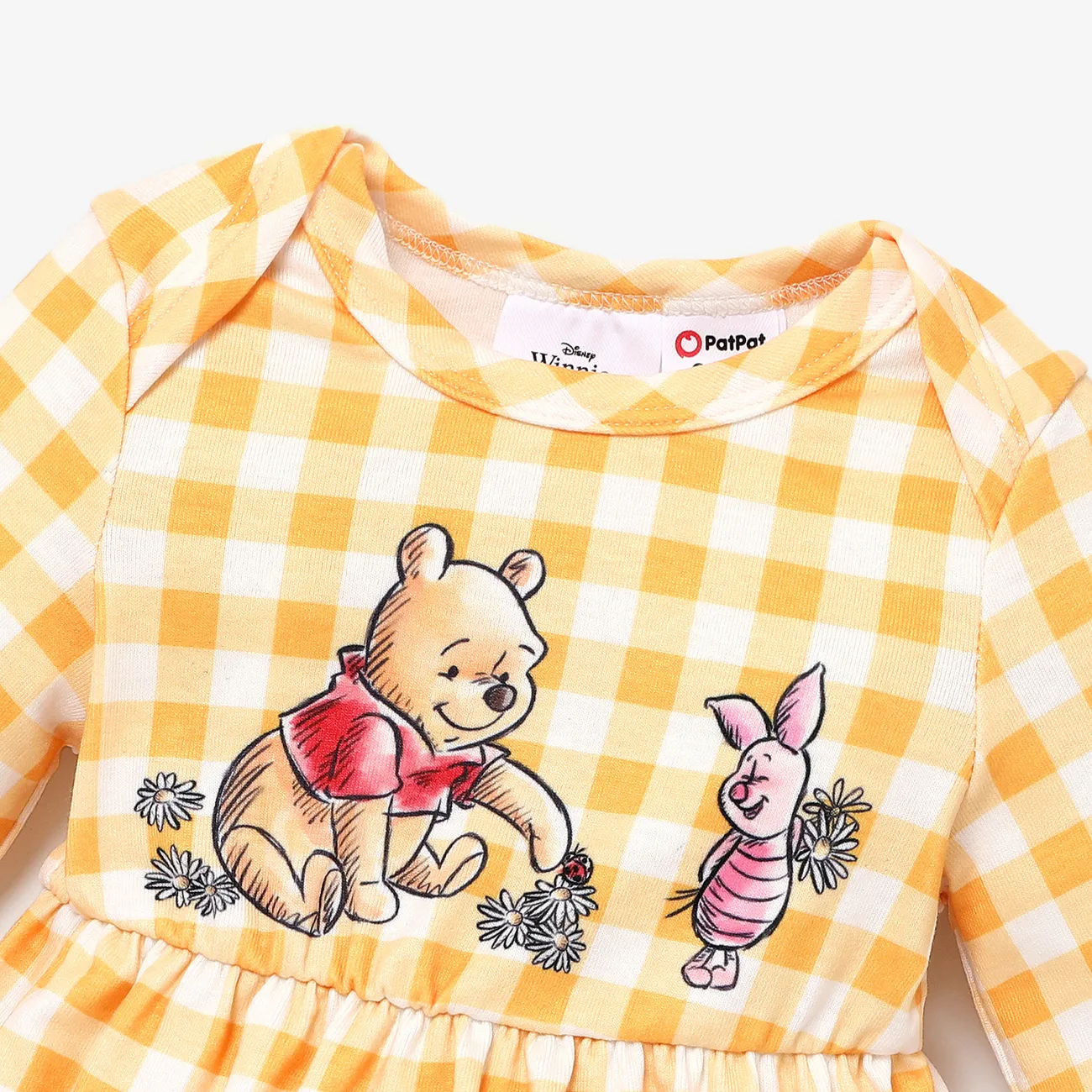 Disney Winnie the Pooh Baby Unisex Kindlich Langärmelig Strampler gelb big image 1