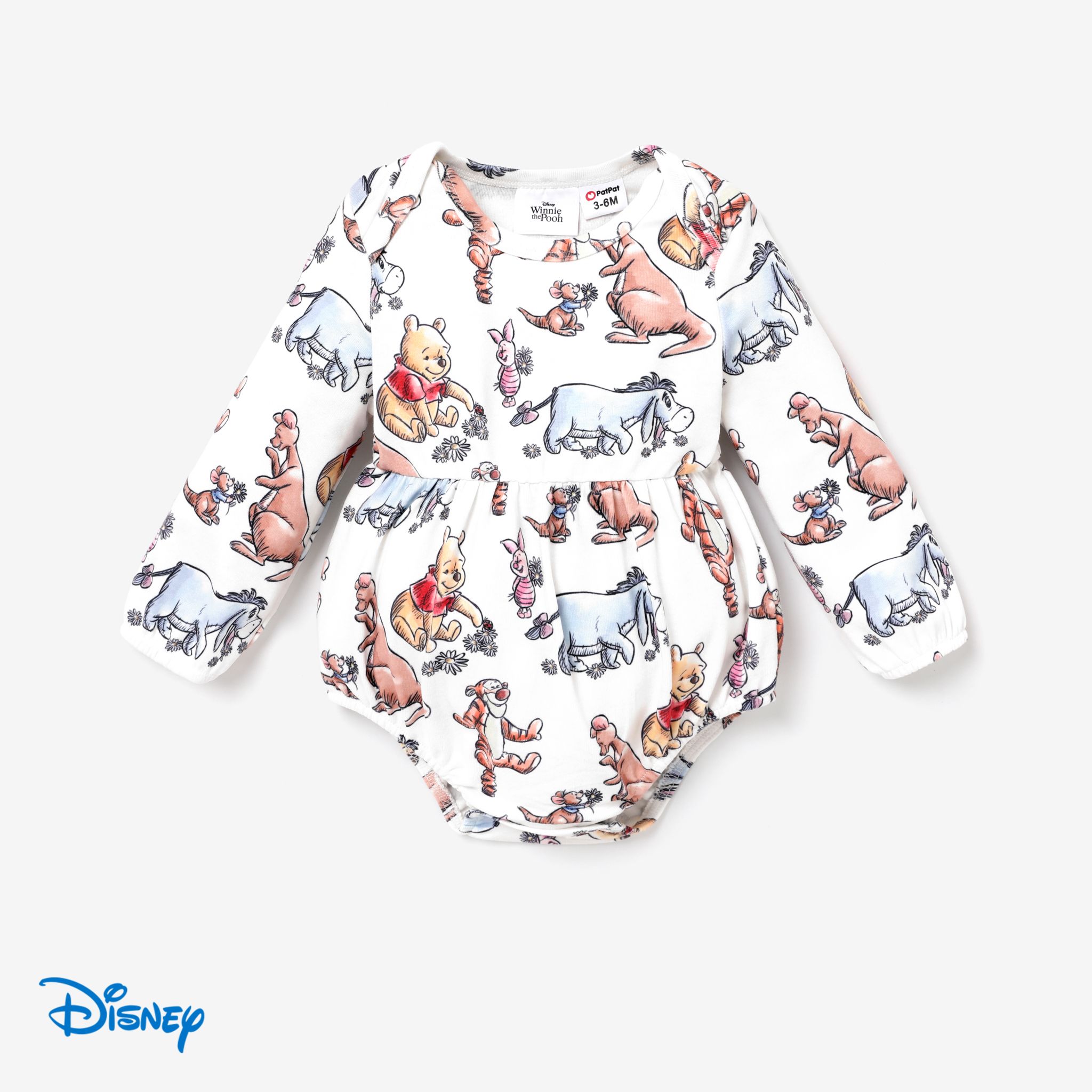 Disney Winnie The Pooh 1pc Baby Boy/Girl Character Print Romper