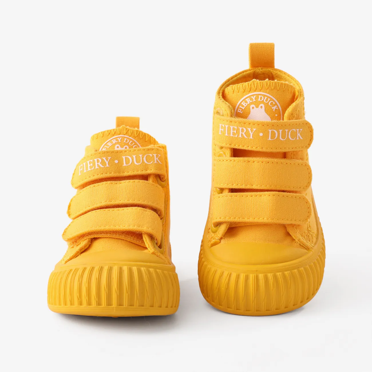 عيد الحب طفل صغير وأطفال الفيلكرو تصميم أحذية كاجوال الأصفر big image 1