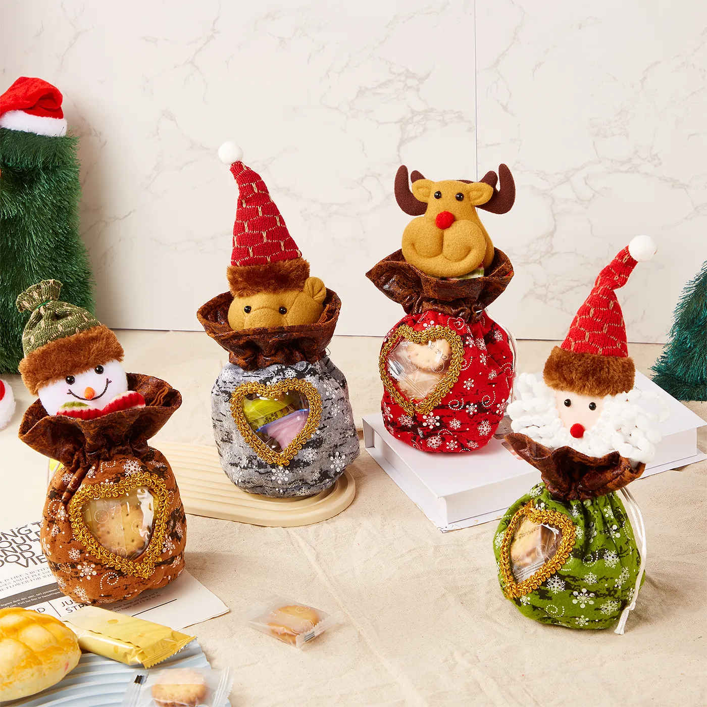 Christmas gift cookies, candy decoration storage bag  image 6
