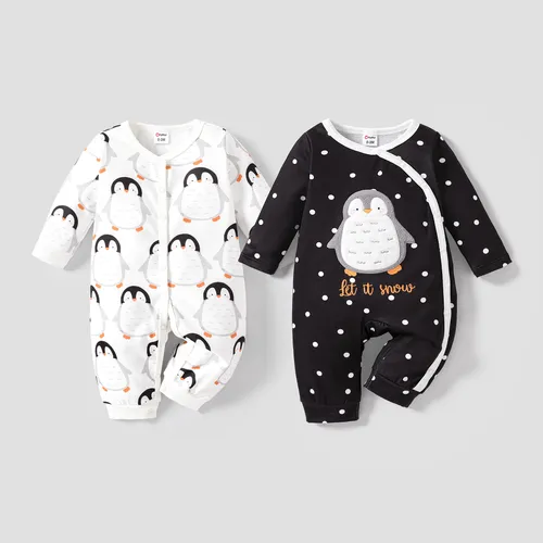 Baby Girl/Boy Childlike Penguin Pattern Jumpsuit