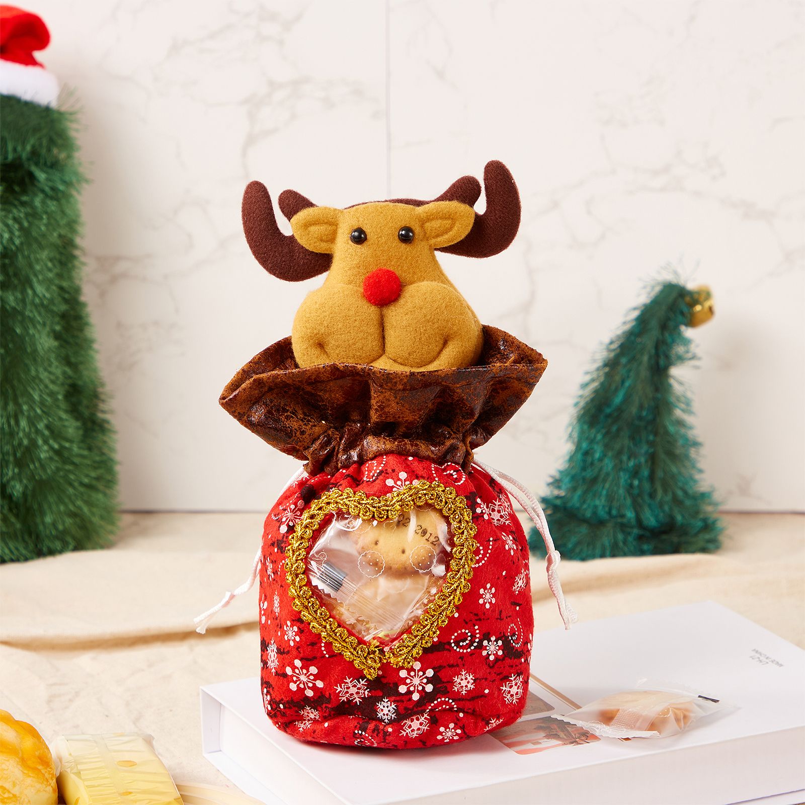 Christmas Gift Cookies, Candy Decoration Storage Bag