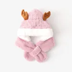 Toddler's Cute plush ear protection hat Pink