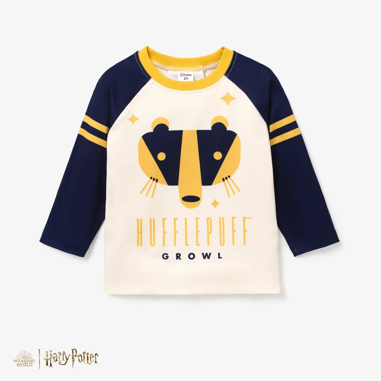 Harry Potter Toddler Girl/Boy Character Print Long-sleeve Pullover Sweatshirt Yellow big image 1