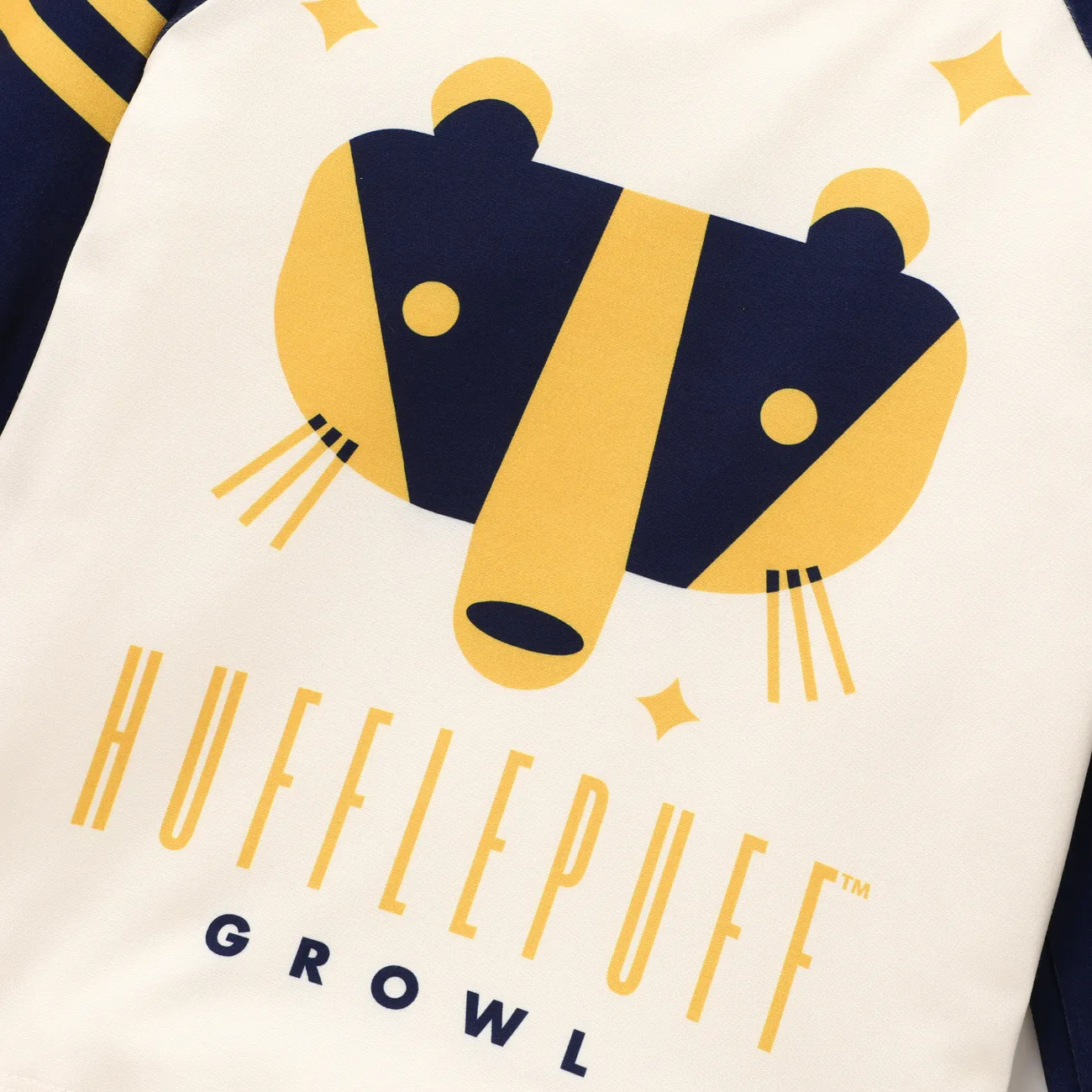 Harry Potter Criança Unissexo Costuras de tecido Infantil Manga comprida T-shirts Amarelo big image 1