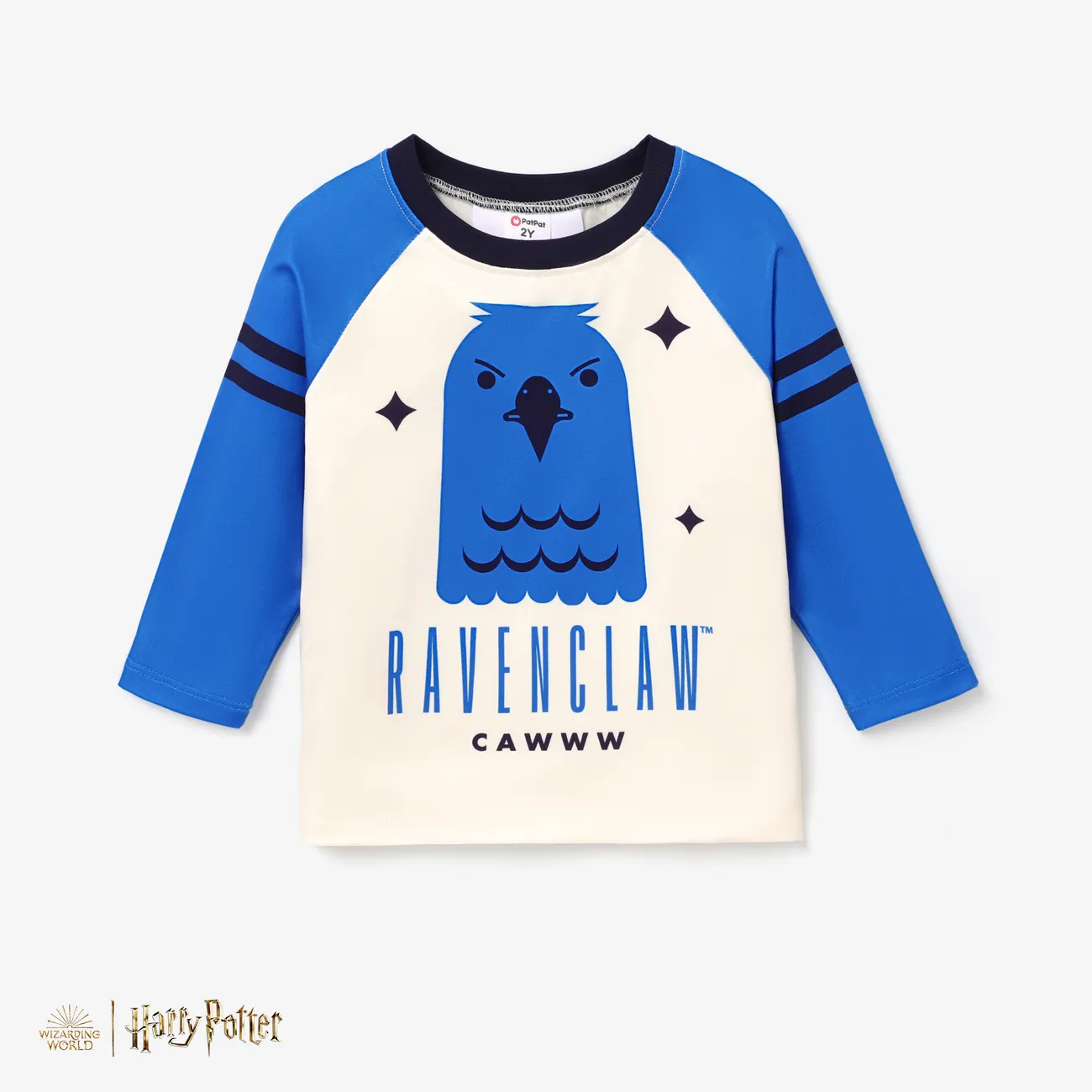 Harry Potter Toddler Girl/Boy Character Print Long-sleeve Pullover Sweatshirt Blue big image 1