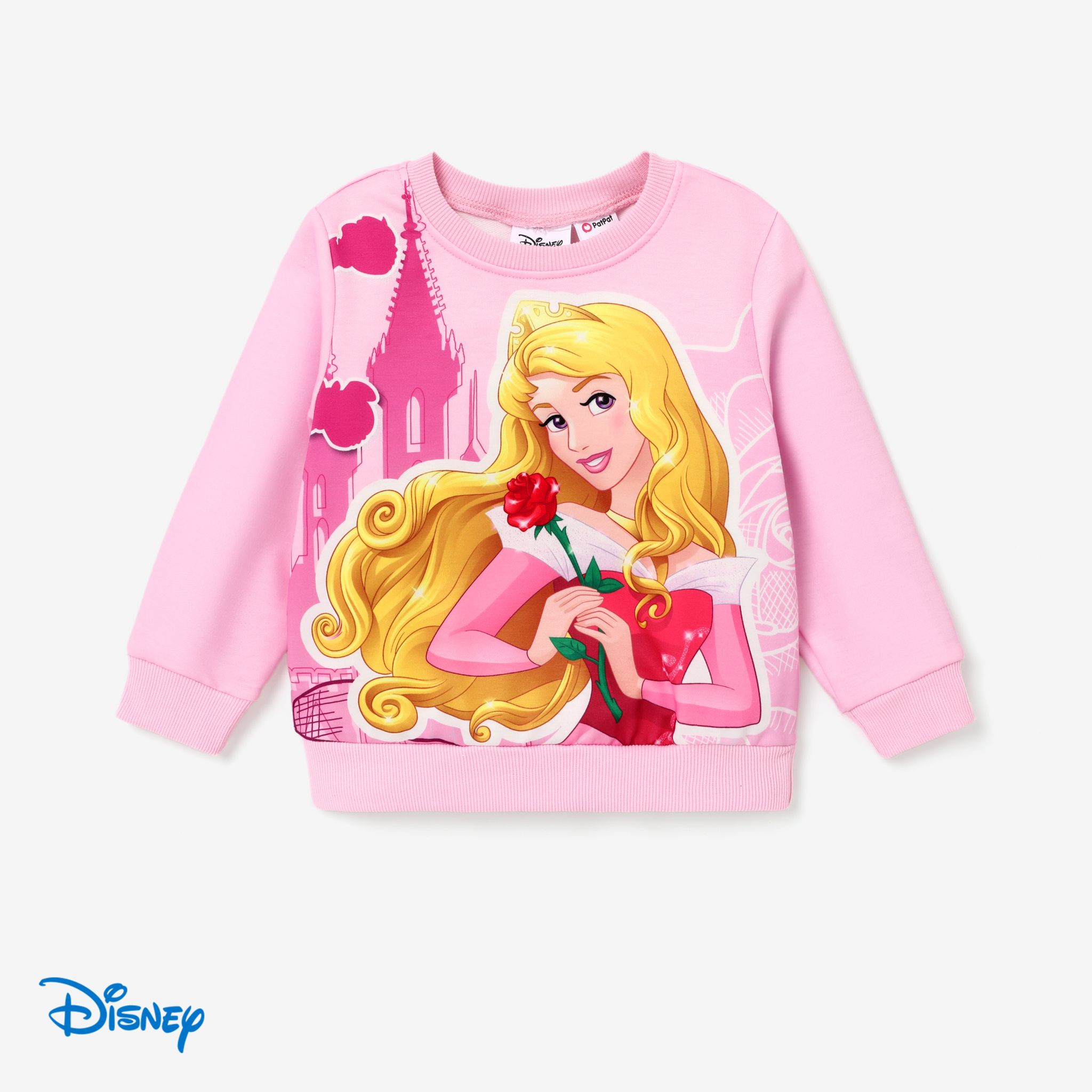 Disney Princess Toddler Girl Character Print Long-sleeve Sweatshirt