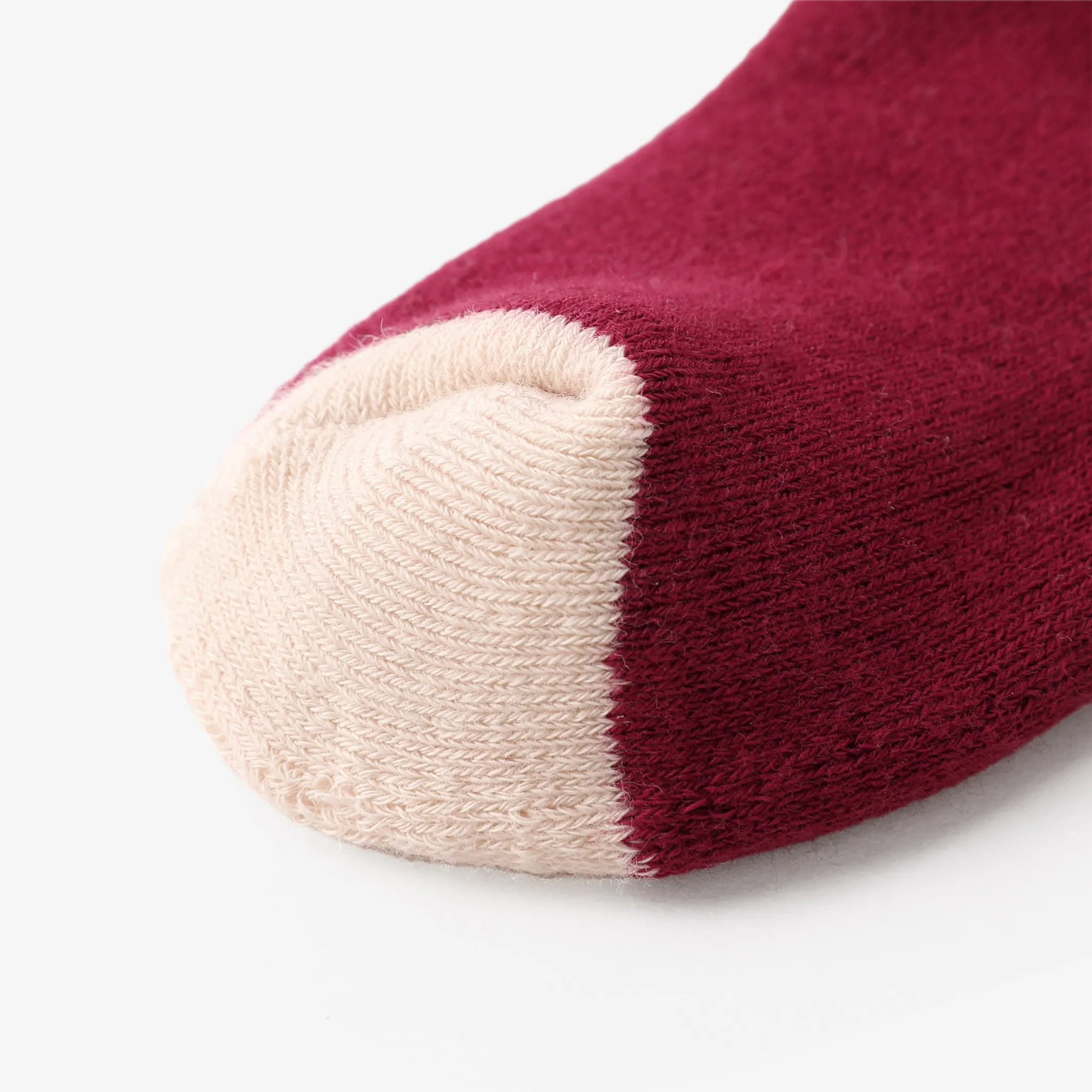 Toddler/kids Solid color mid-length bear doll cotton socks REDWHITE image 5