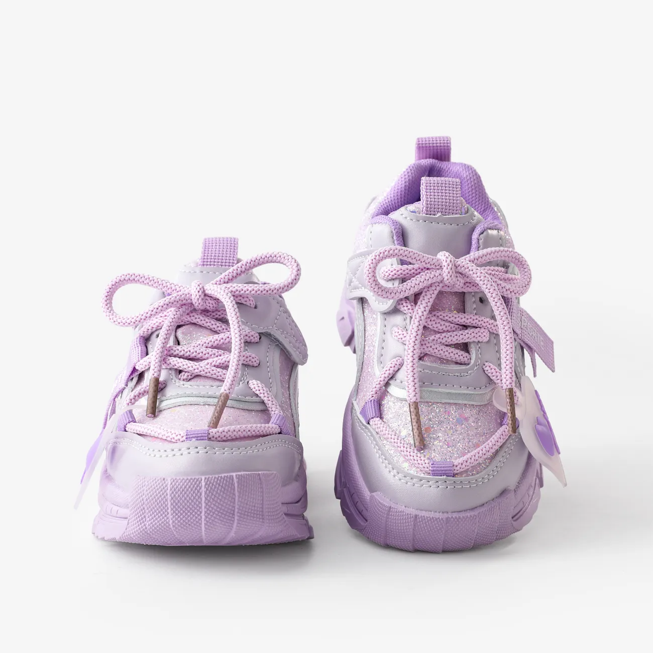 小童 大童 女 運動 純色 運動鞋 紫色 big image 1