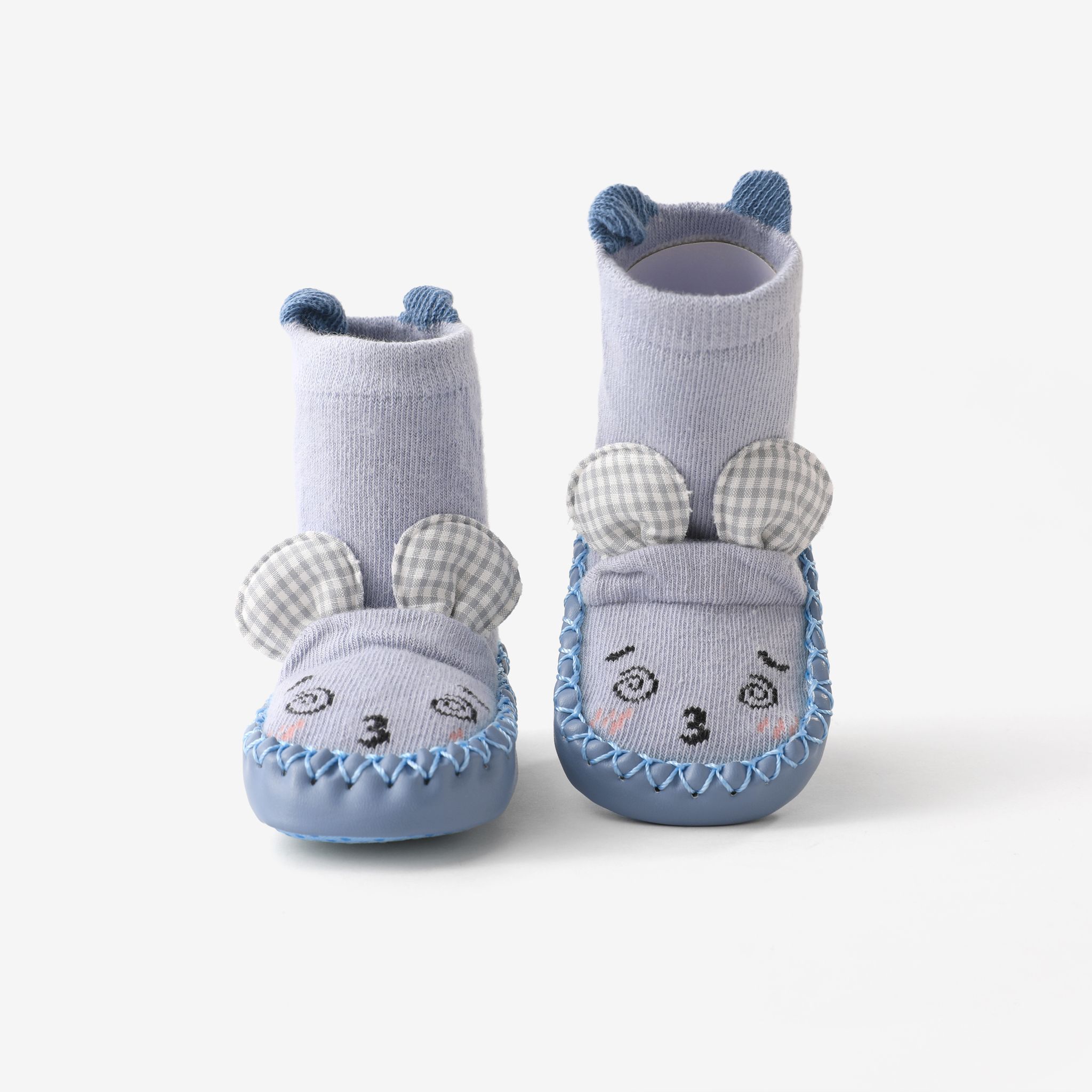 Baby & Toddler Childlike Expression Print 3D Ear Decor Socks / Prewalker Shoes