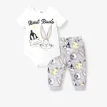 Looney Tunes Baby Boy/Girl Quilted Character Avatar Pattern Jacket or Romper Set White