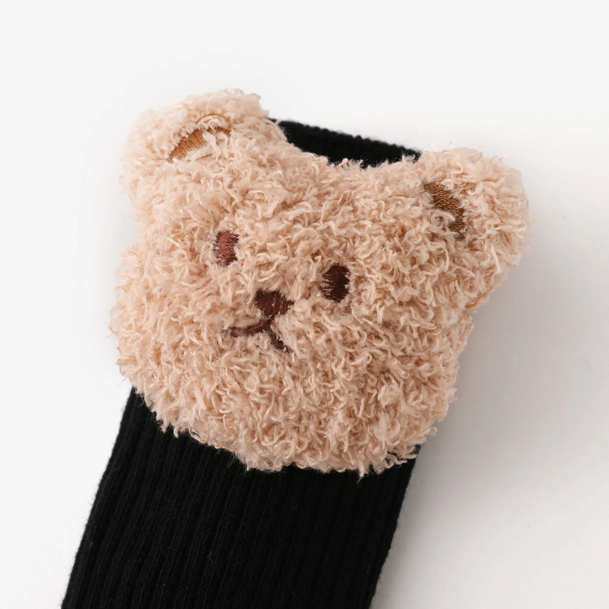 Toddler/kids Bear doll striped stockings Black image 3