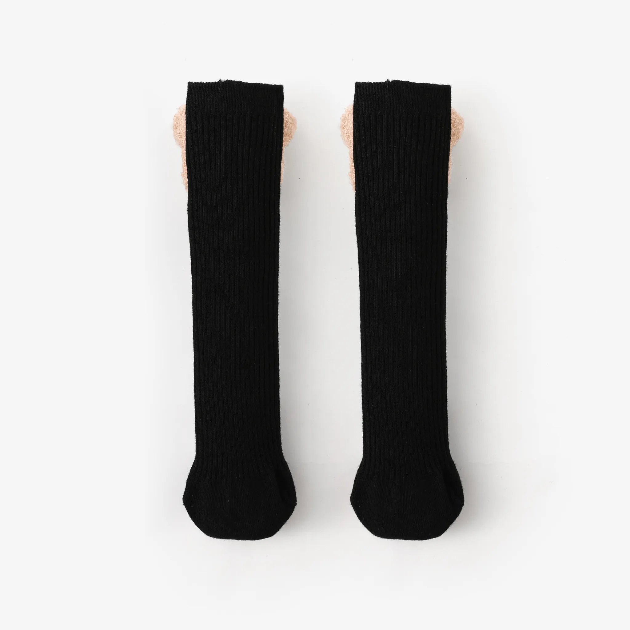 Toddler/kids Bear doll striped stockings Black image 2