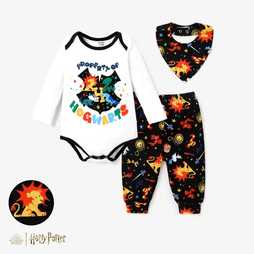 Harry Potter Baby Boy Colorful Patterned Long-sleeve Set