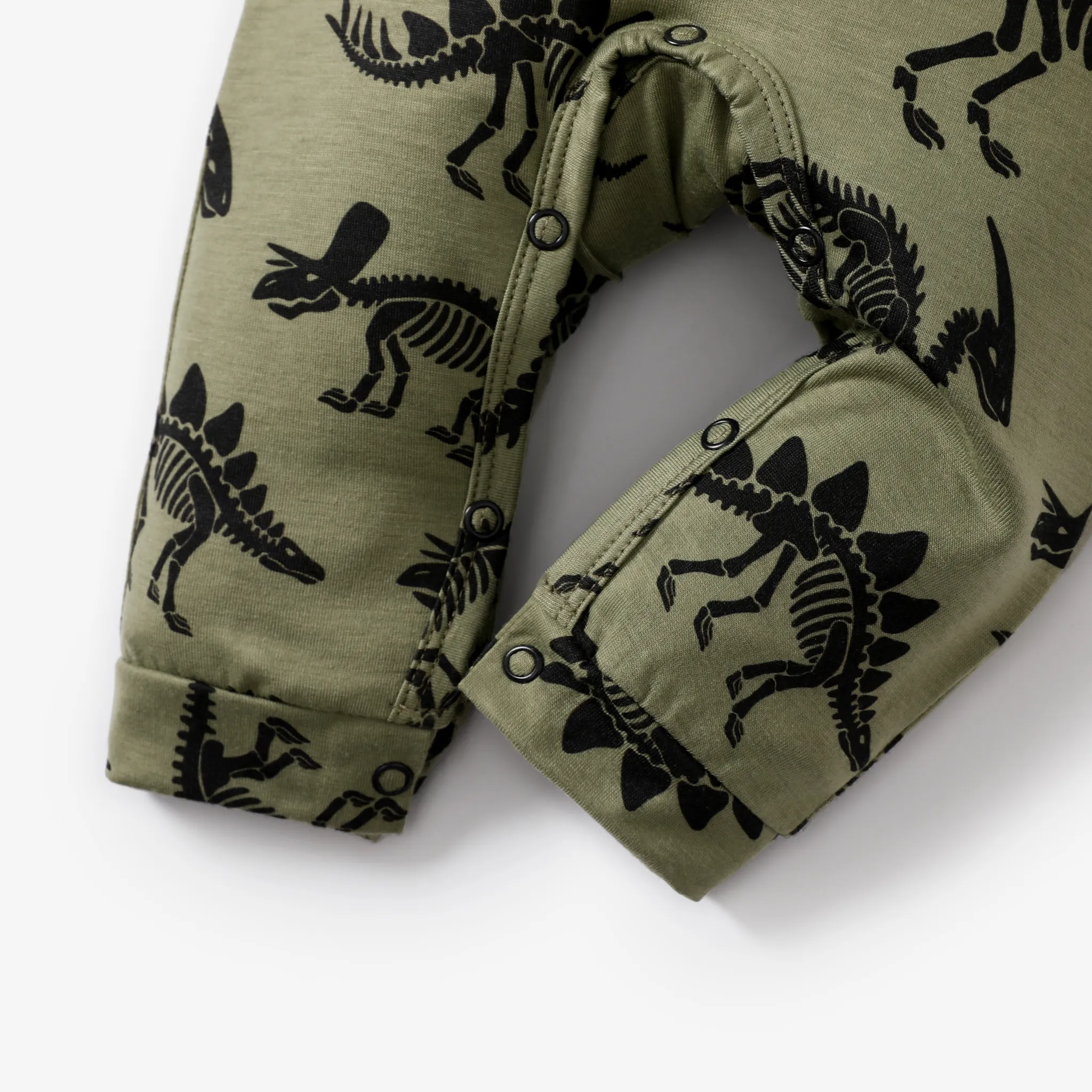 Baby Boy Basic Dinosaur Pattern Long Sleeve Jumpsuit  image 6